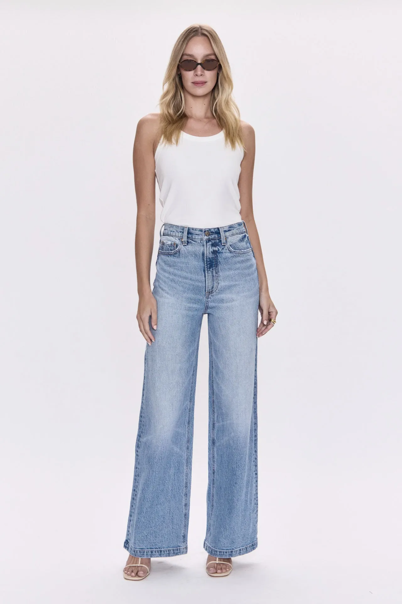 PETITE Lana High Rise Ultra Wide Jean - Break sold by Pistola product image thumbnail 2