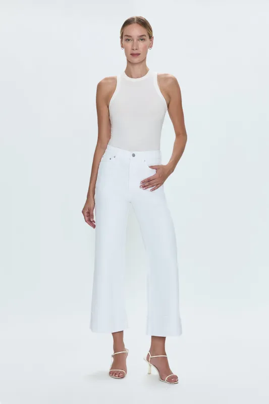 Lana High Rise Ultra Wide Leg Jean - Vivid White sold by pistola