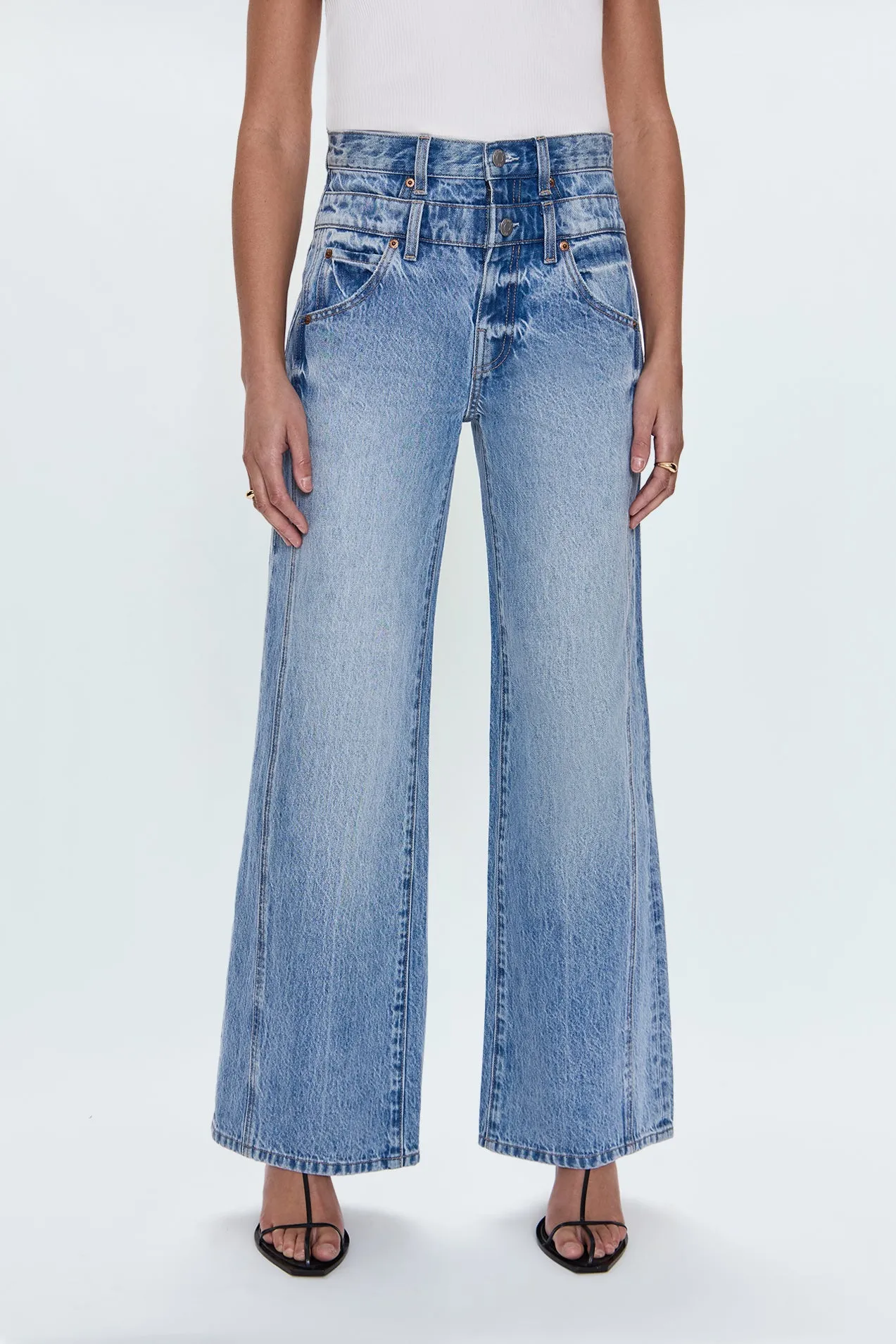 Caleb High Rise Stacked Waist Jean - Era sold by Pistola product image thumbnail 2