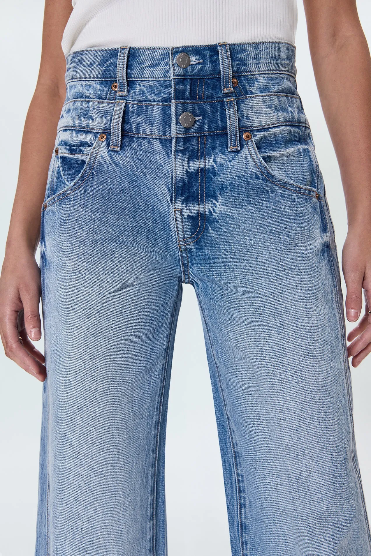 Caleb High Rise Stacked Waist Jean - Era sold by Pistola product image thumbnail 3
