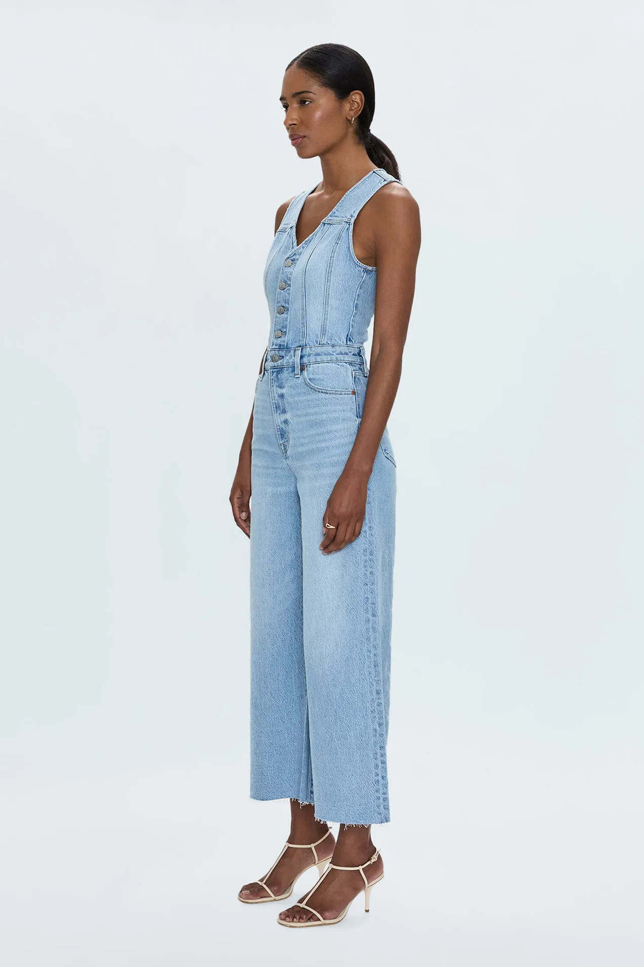 Aria Cropped Fitted Vest Jumpsuit - Priority sold by Pistola product image thumbnail 4