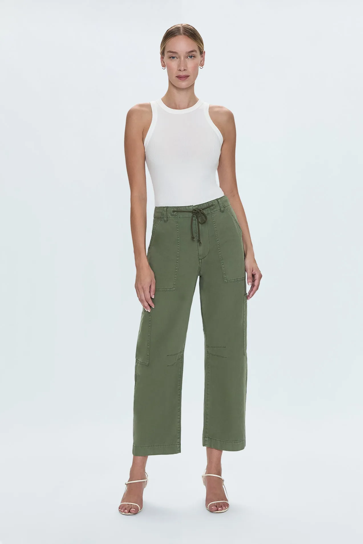 Sabrina Curved Utility Pants - Meadow sold by Pistola