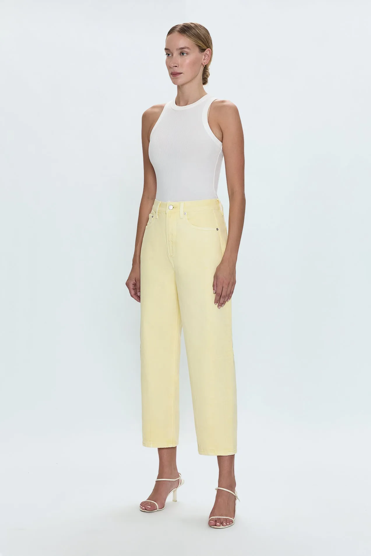 Eli High Rise Barrel Jean - Soft Buttercup sold by Pistola product image thumbnail 5