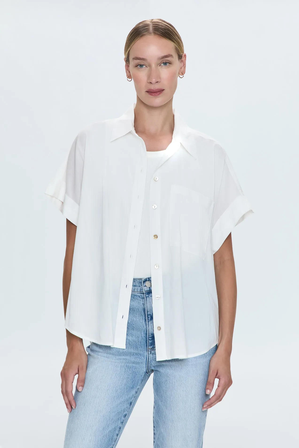 Donnie Short Sleeve Button Up - Le Blanc sold by Pistola product image thumbnail 5