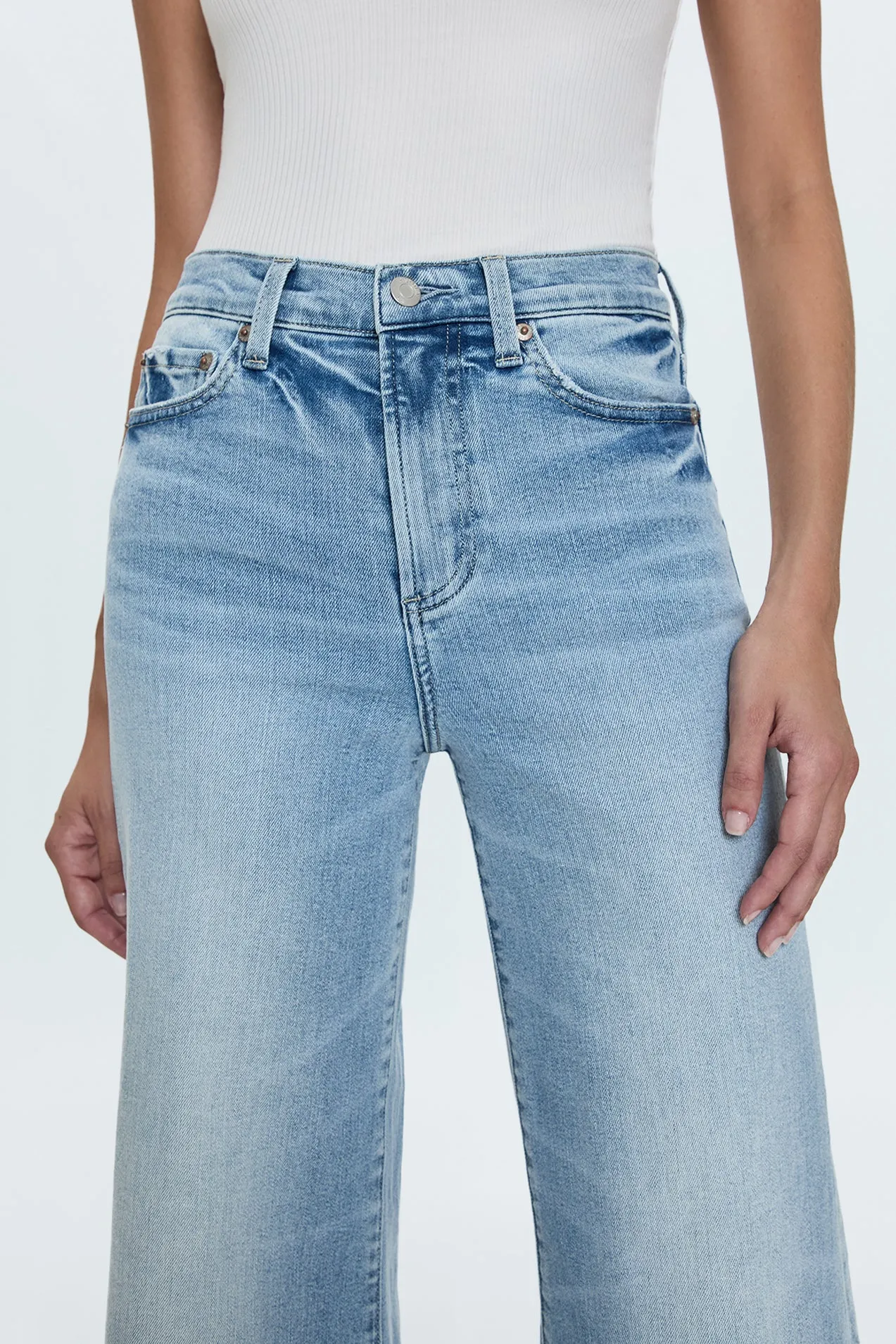 Izzy Mid Rise Wide Leg Crop Jean - Strive sold by Pistola product image thumbnail 3