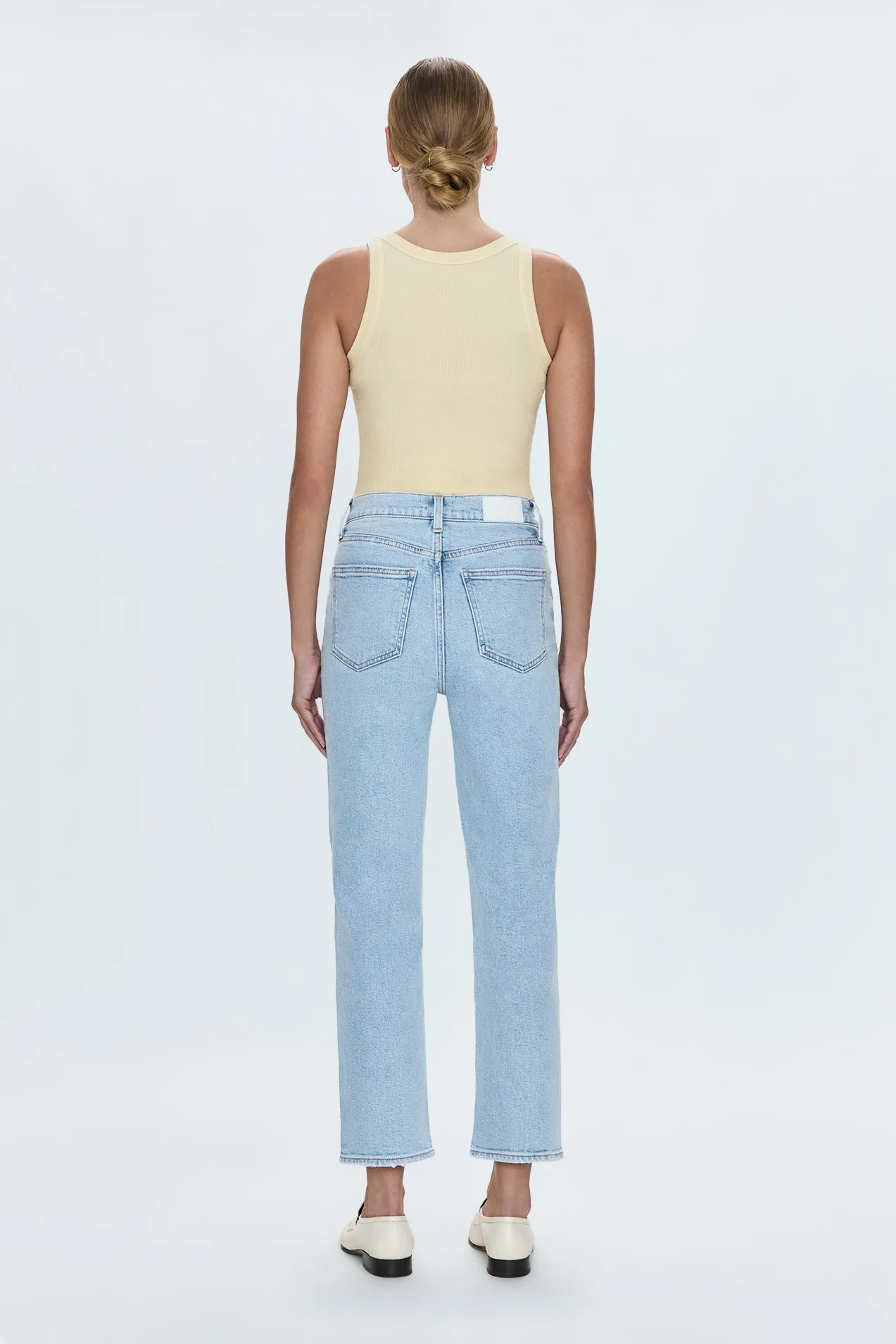 Charlie High Rise Classic Straight Ankle Jean- Sun-Kissed sold by pistola product image thumbnail 5