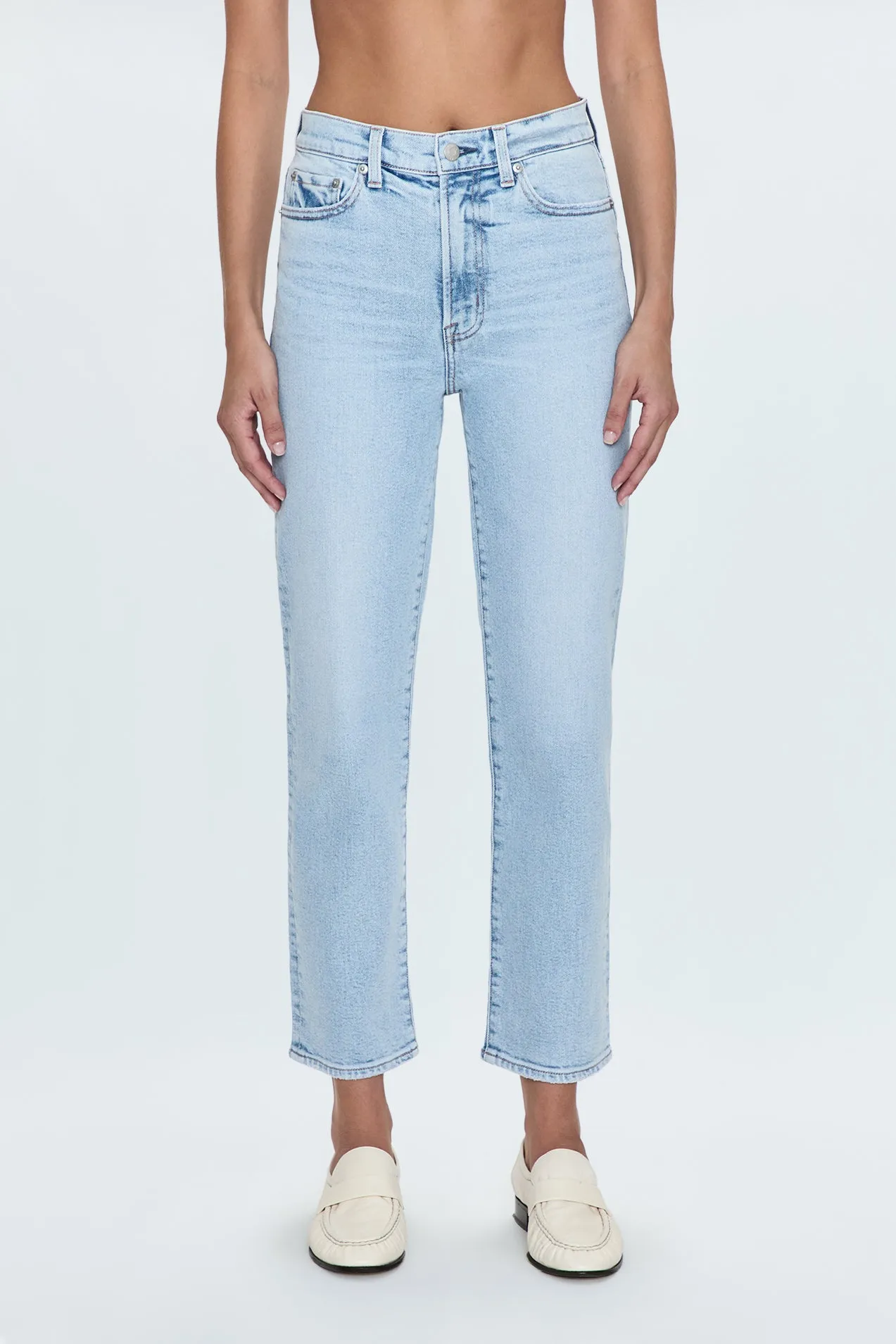 Charlie High Rise Classic Straight Ankle Jean- Sun-Kissed sold by pistola product image thumbnail 2