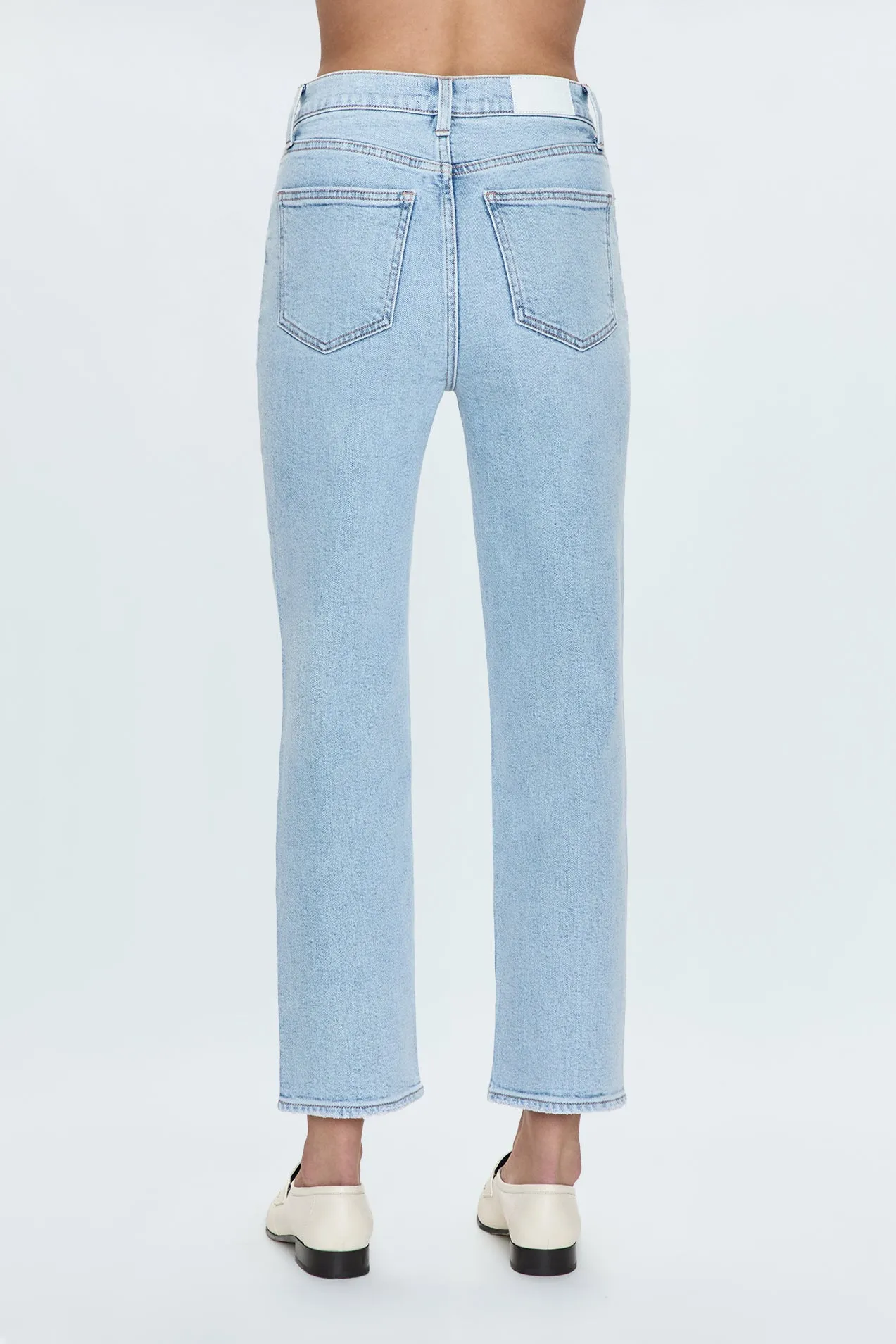 Charlie High Rise Classic Straight Ankle Jean- Sun-Kissed sold by pistola product image thumbnail 3