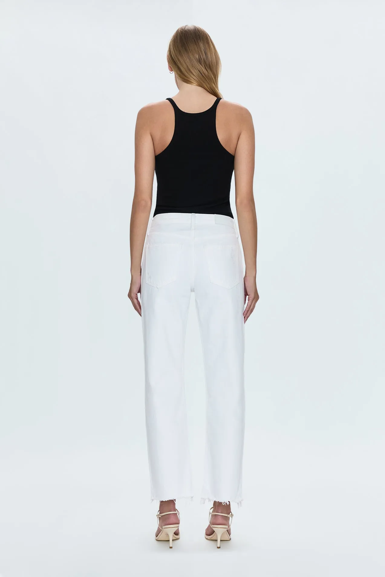 Lexi Mid Rise Bowed Straight Jean - Luxe White Vintage sold by Pistola product image thumbnail 5