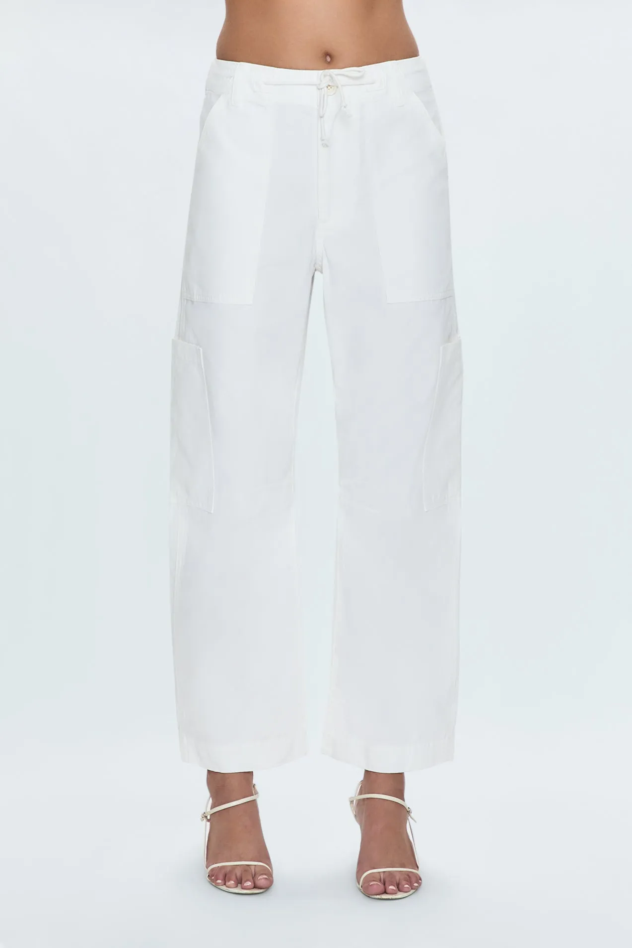 Sabrina Curved Utility Pants - White sold by Pistola product image thumbnail 2