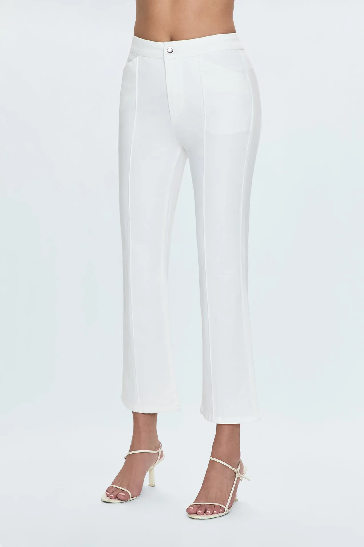 Simone Kick Flare Pant- White sold by pistola product image thumbnail 3