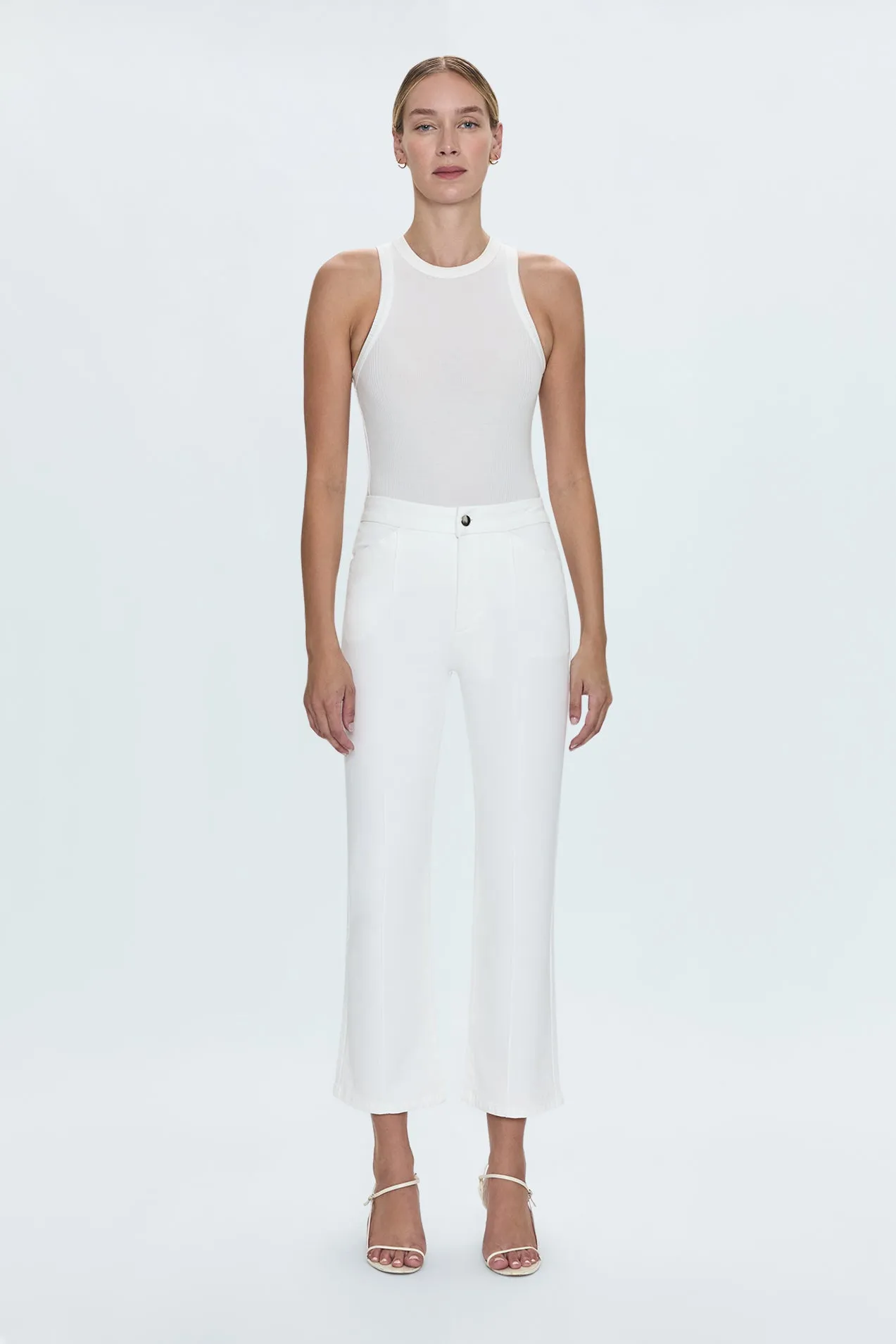 Simone Kick Flare Pant- White sold by pistola