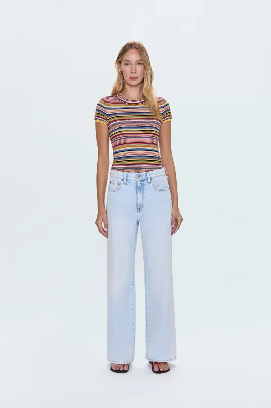 Hendrix High Rise Baggy Jean - Waterfall sold by pistola