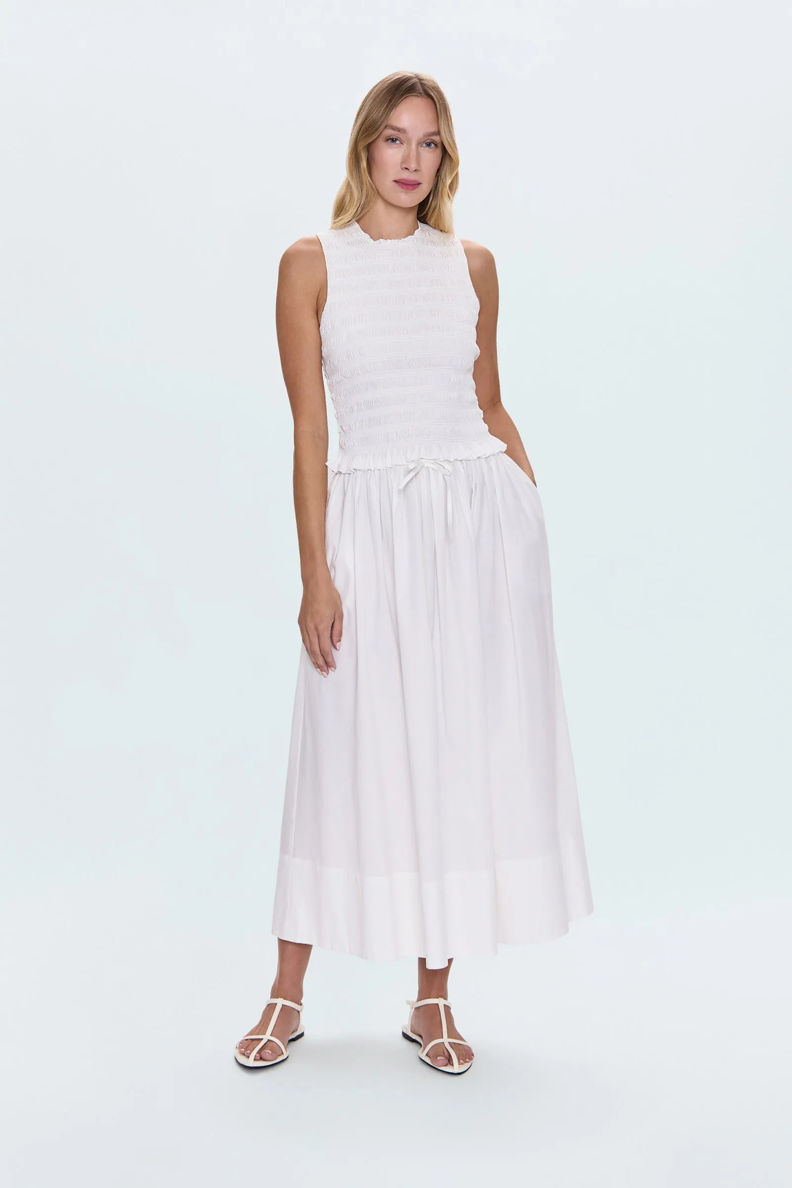 Noelle Poplin Maxi Skirt - Le Blanc sold by Pistola product image thumbnail 5