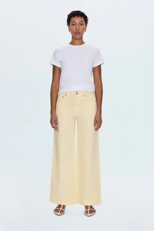 Jadyn Low Slung Palazzo Jean - Lemonade sold by pistola