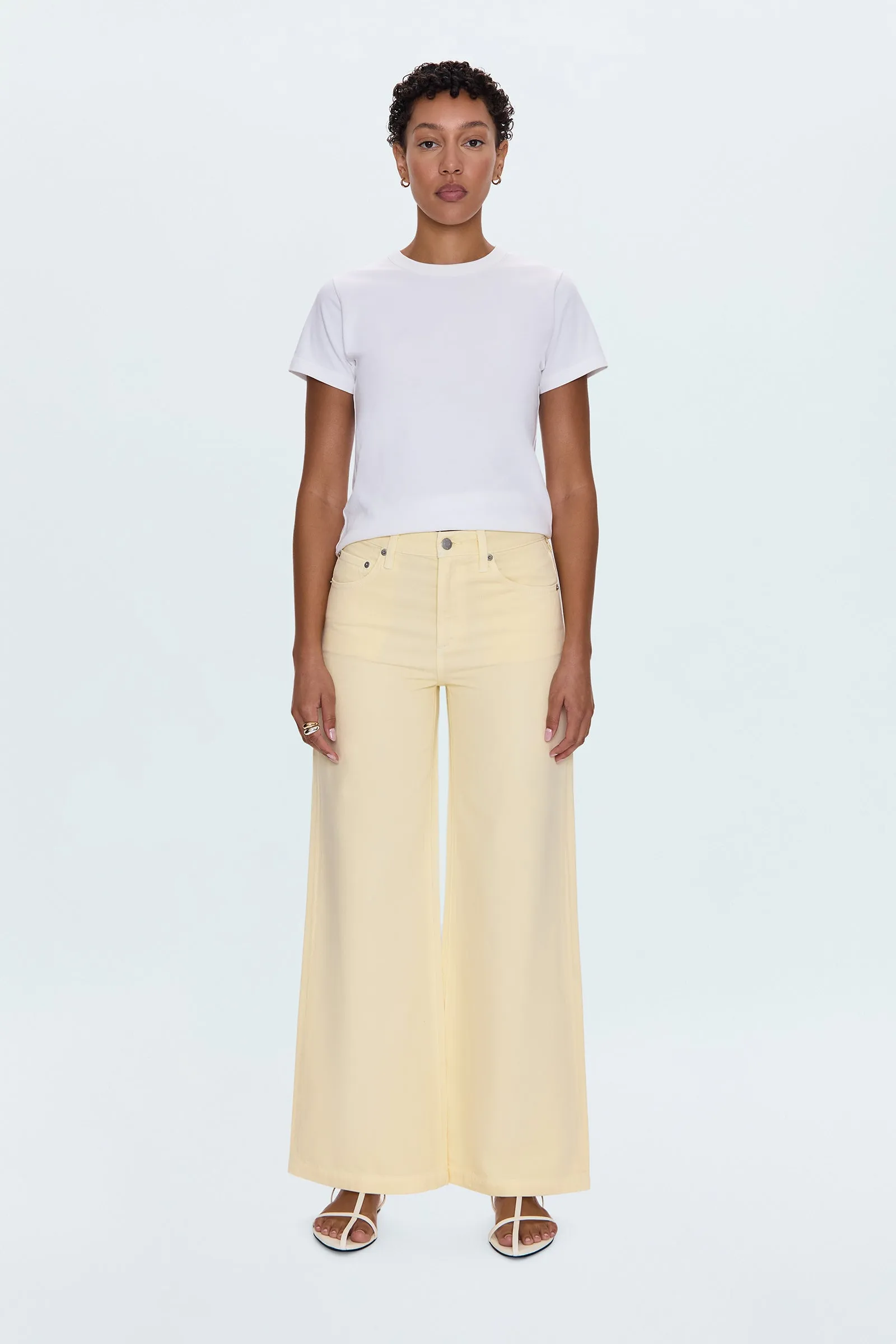 Jadyn Low Slung Palazzo Jean - Lemonade sold by Pistola