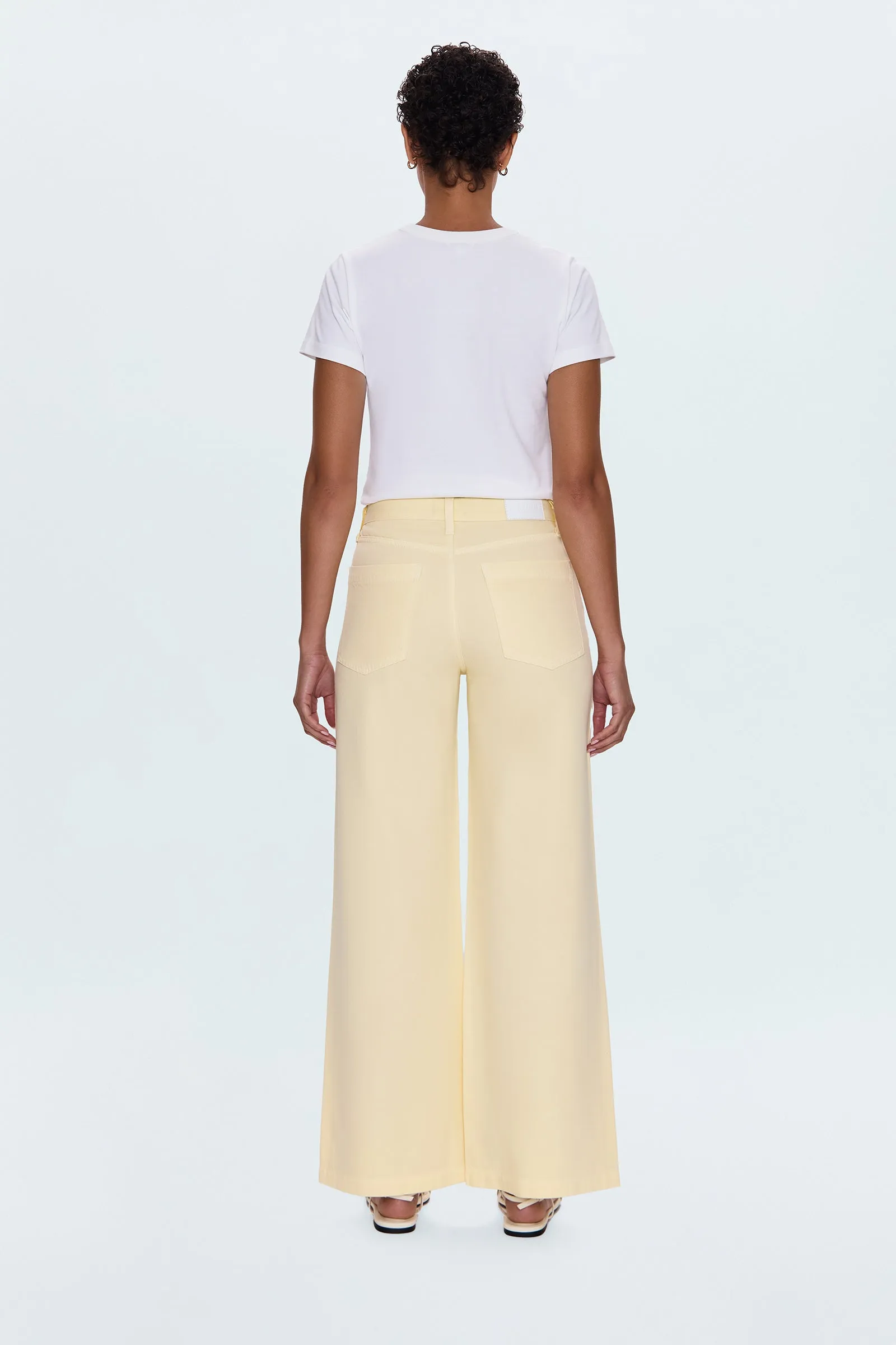 Jadyn Low Slung Palazzo Jean - Lemonade sold by Pistola product image thumbnail 5