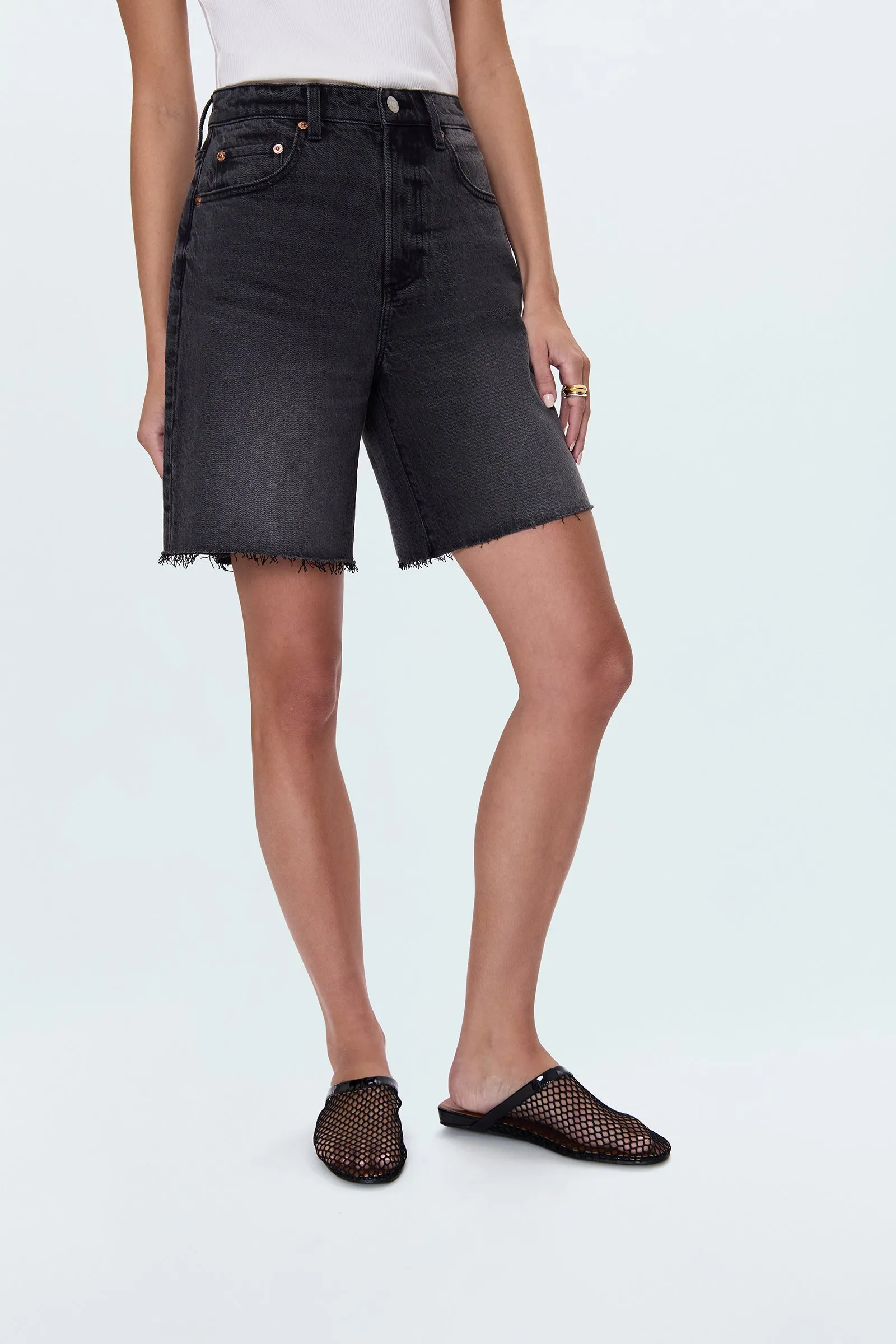 Kaylee High Rise Pinched Loose Short - After Hours sold by Pistola product image thumbnail 2