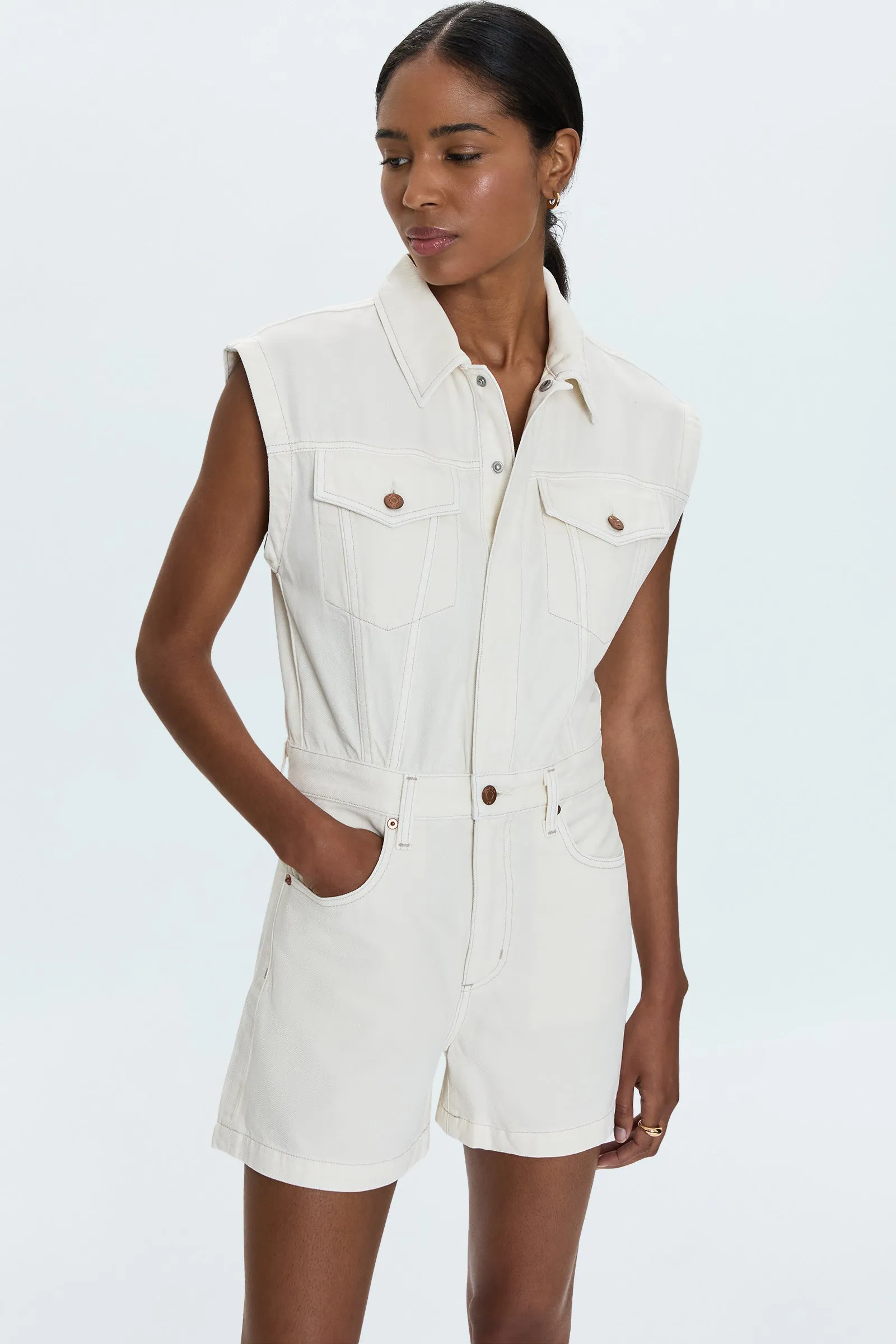 Lennox Romper - Ecru sold by Pistola product image thumbnail 2