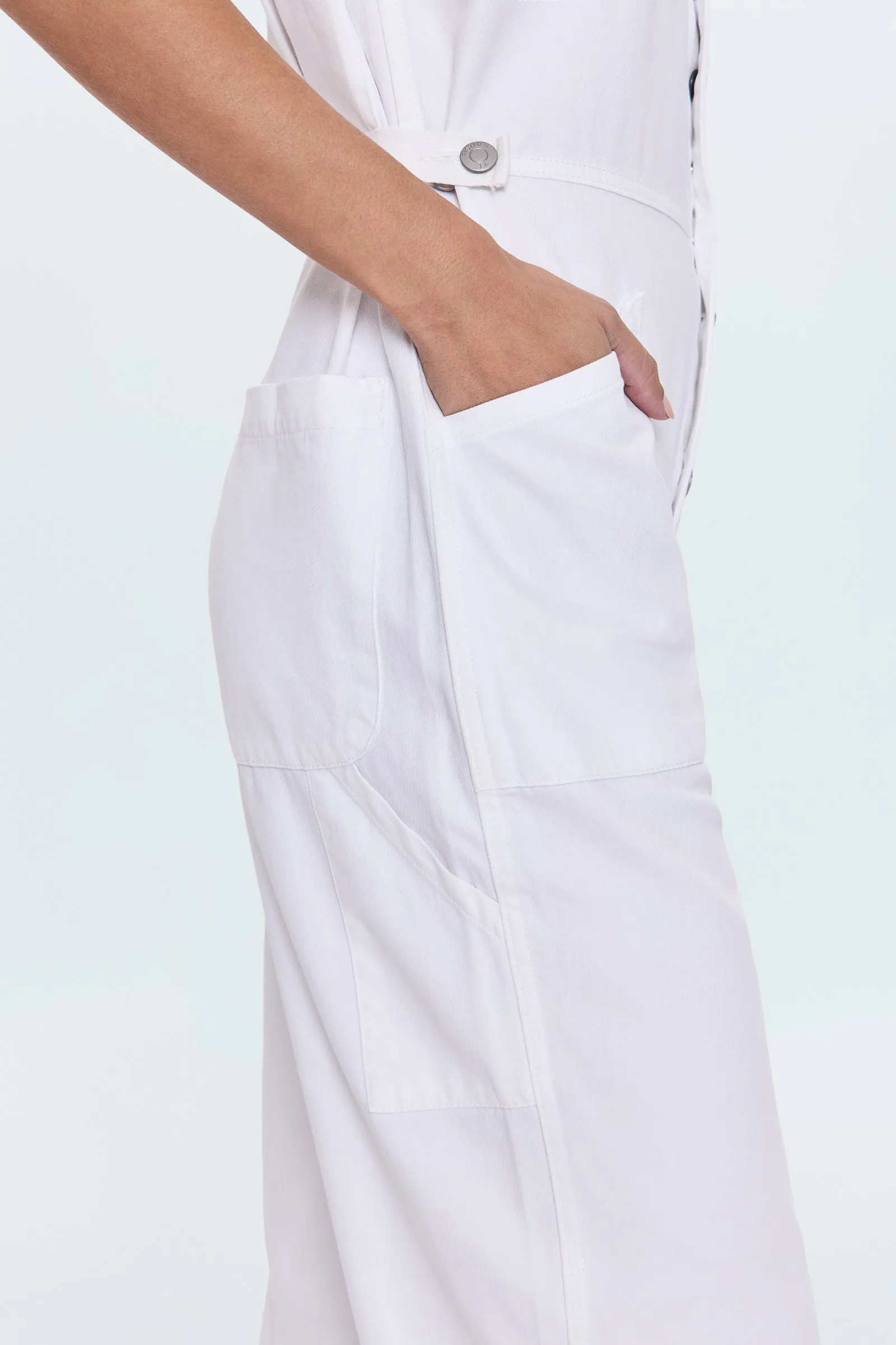 Grover Jumpsuit - Vivid White sold by pistola product image thumbnail 2