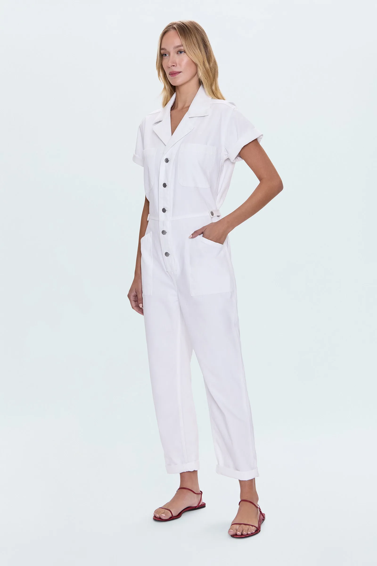 Grover Jumpsuit - Vivid White sold by pistola product image thumbnail 5