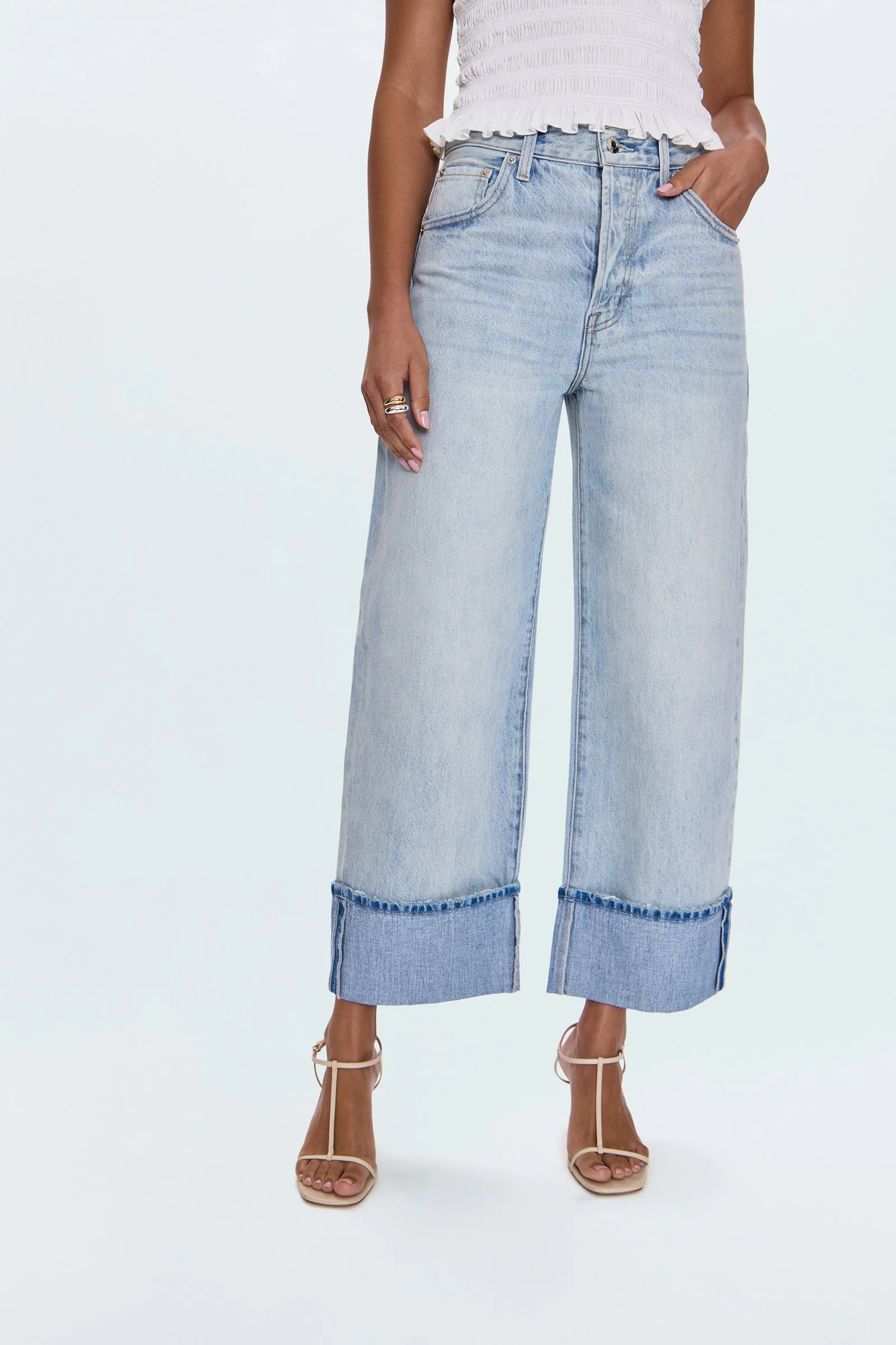 PETITE Ryder High Rise Cuffed Jean - Sunrise sold by Pistola product image thumbnail 3