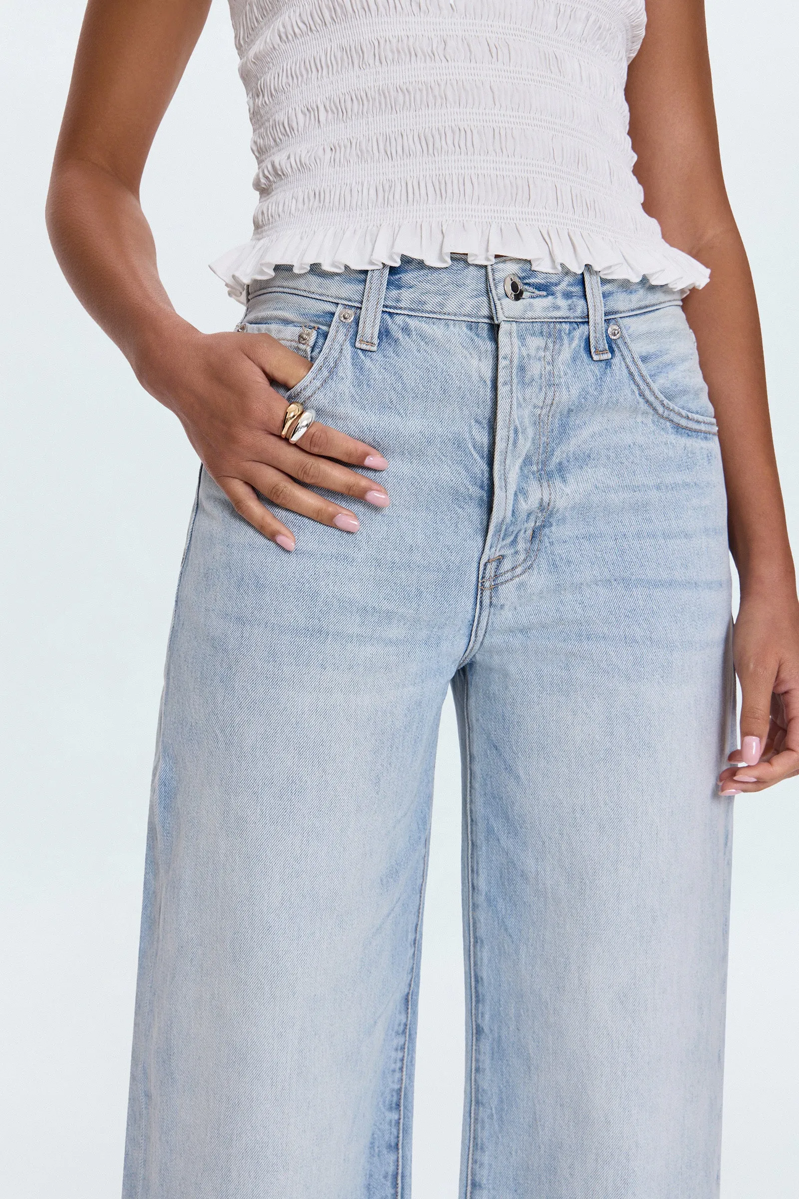 Ryder High Rise Cuffed Straight Jean - Sunrise sold by Pistola product image thumbnail 3