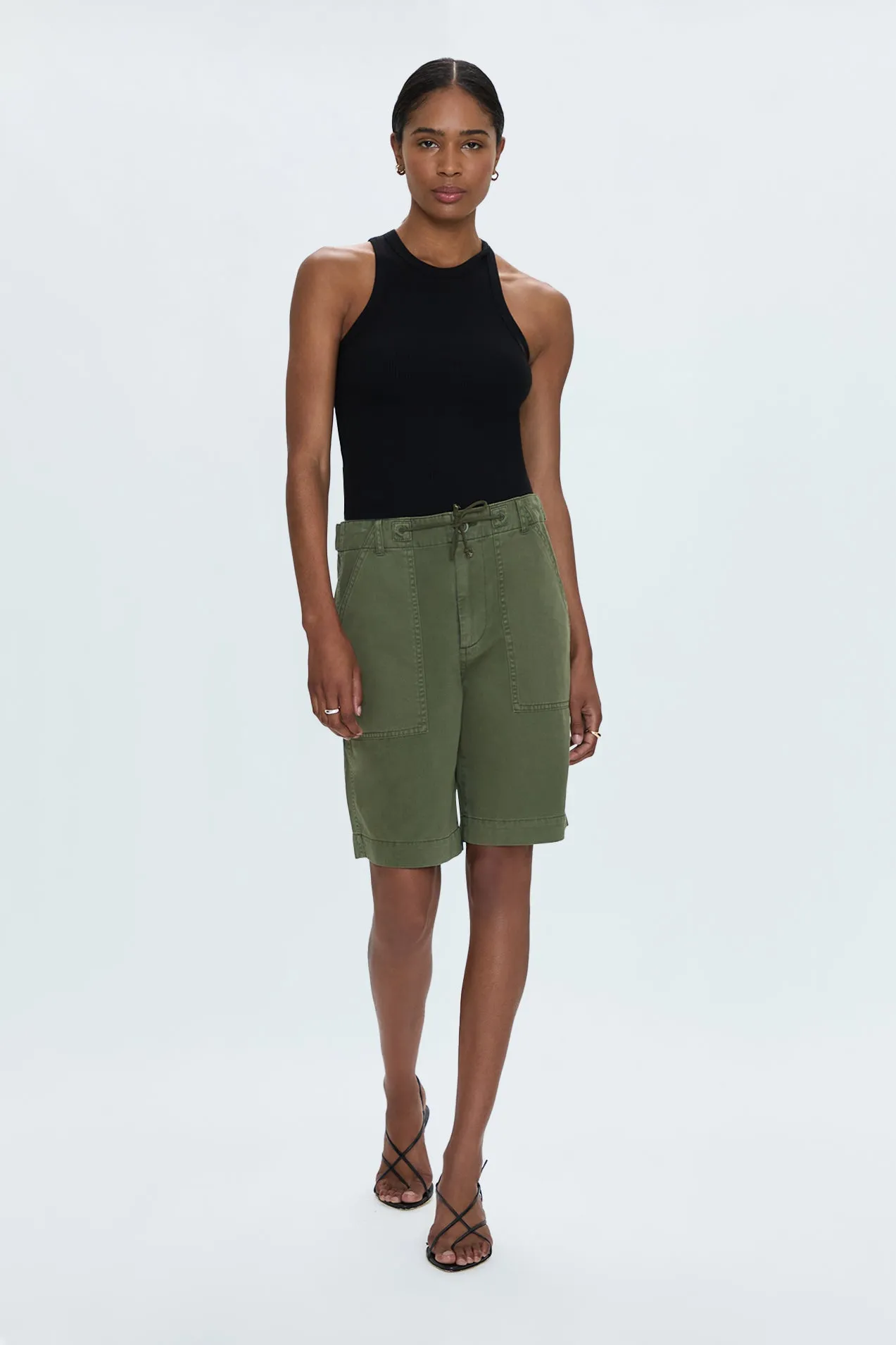 Etta Curved Shorts- Meadow sold by pistola product image thumbnail 5