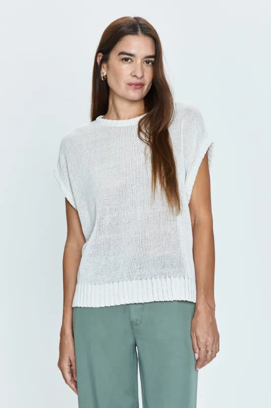 Esperanza Open Knit Top - Ivory sold by pistola