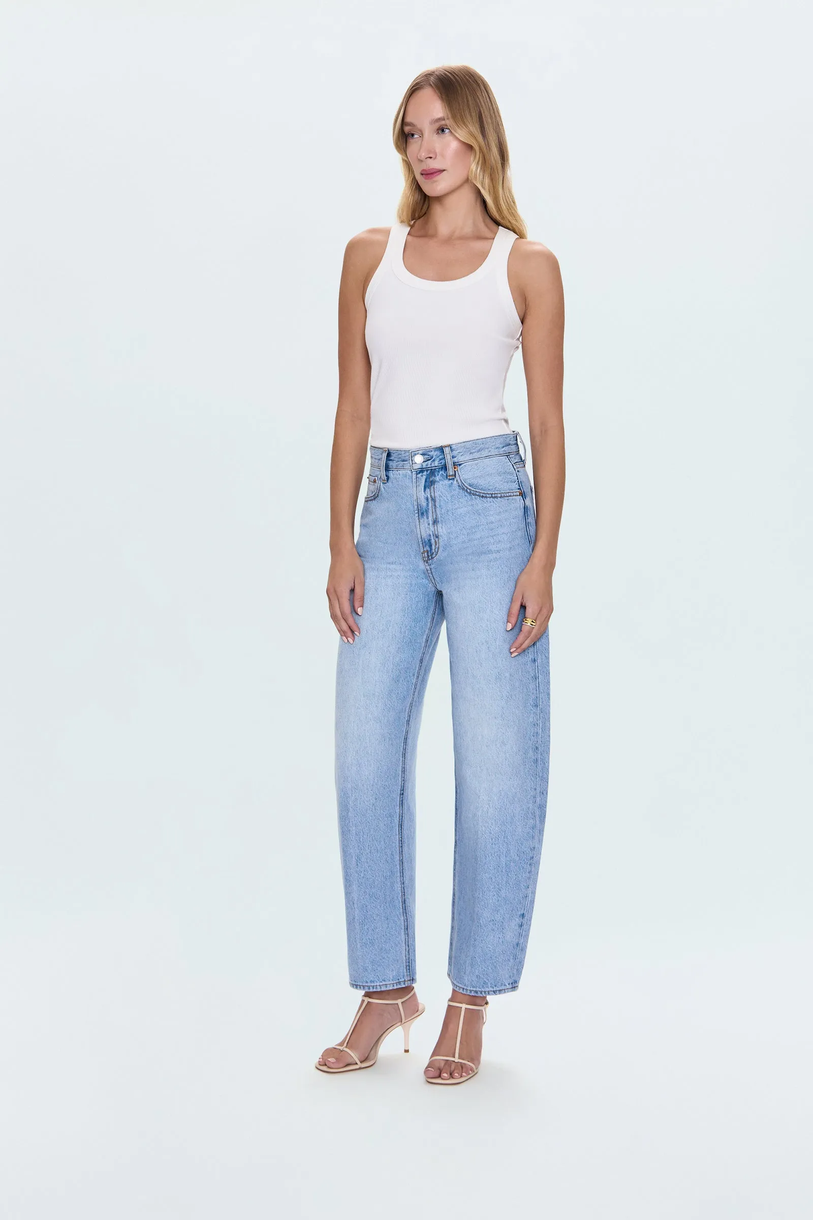 Wes High Rise Barrel Jean - Gaze sold by Pistola product image thumbnail 5