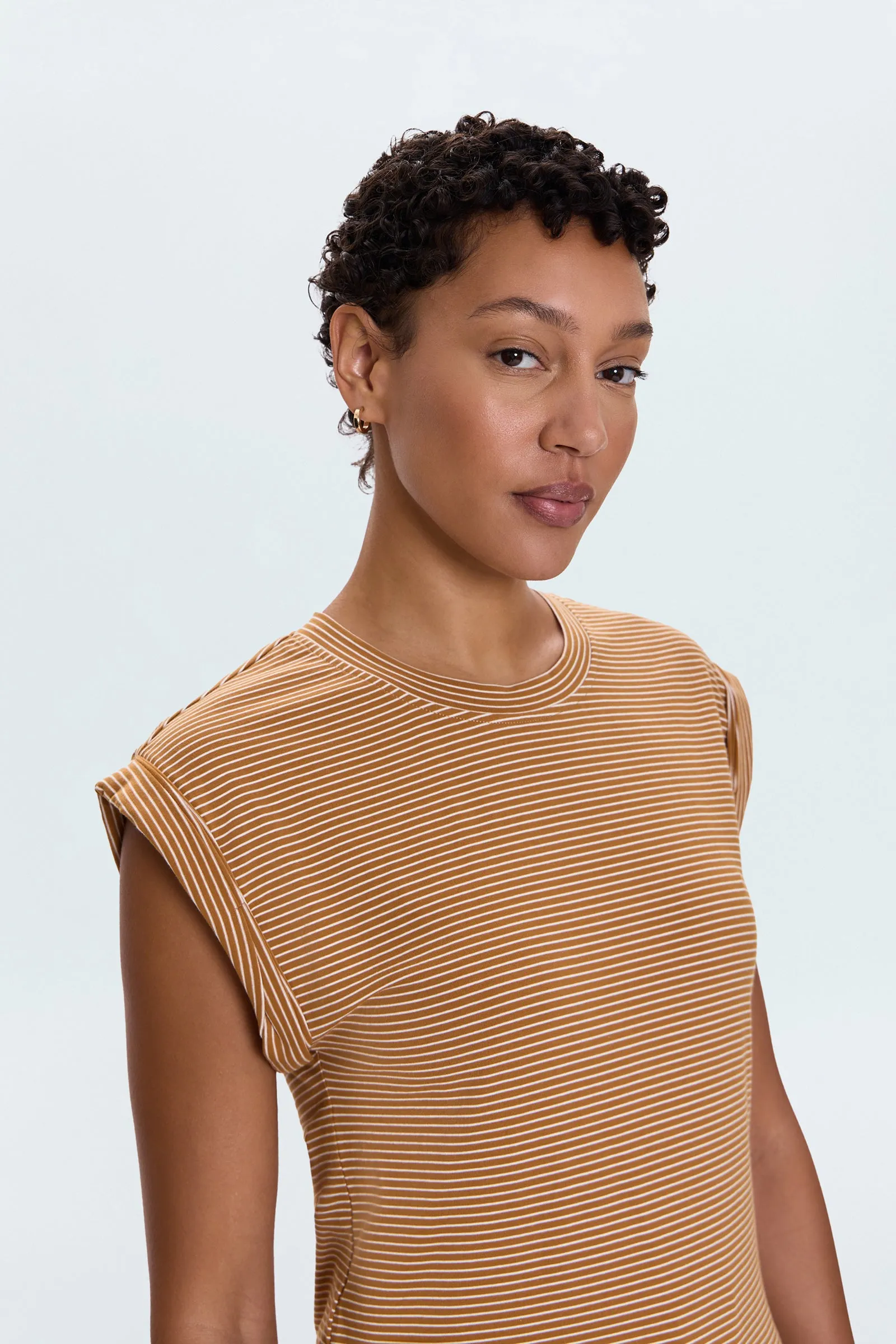 Olivia Twisted Sleeve Marina - Dark Rum Stripe sold by Pistola product image thumbnail 3