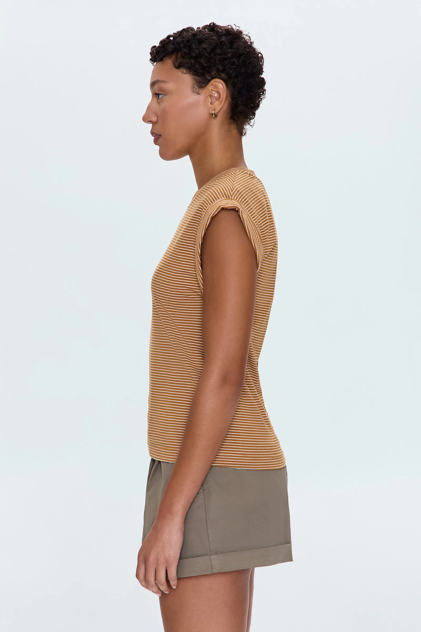 Olivia Twisted Sleeve Marina - Dark Rum Stripe sold by Pistola product image thumbnail 4