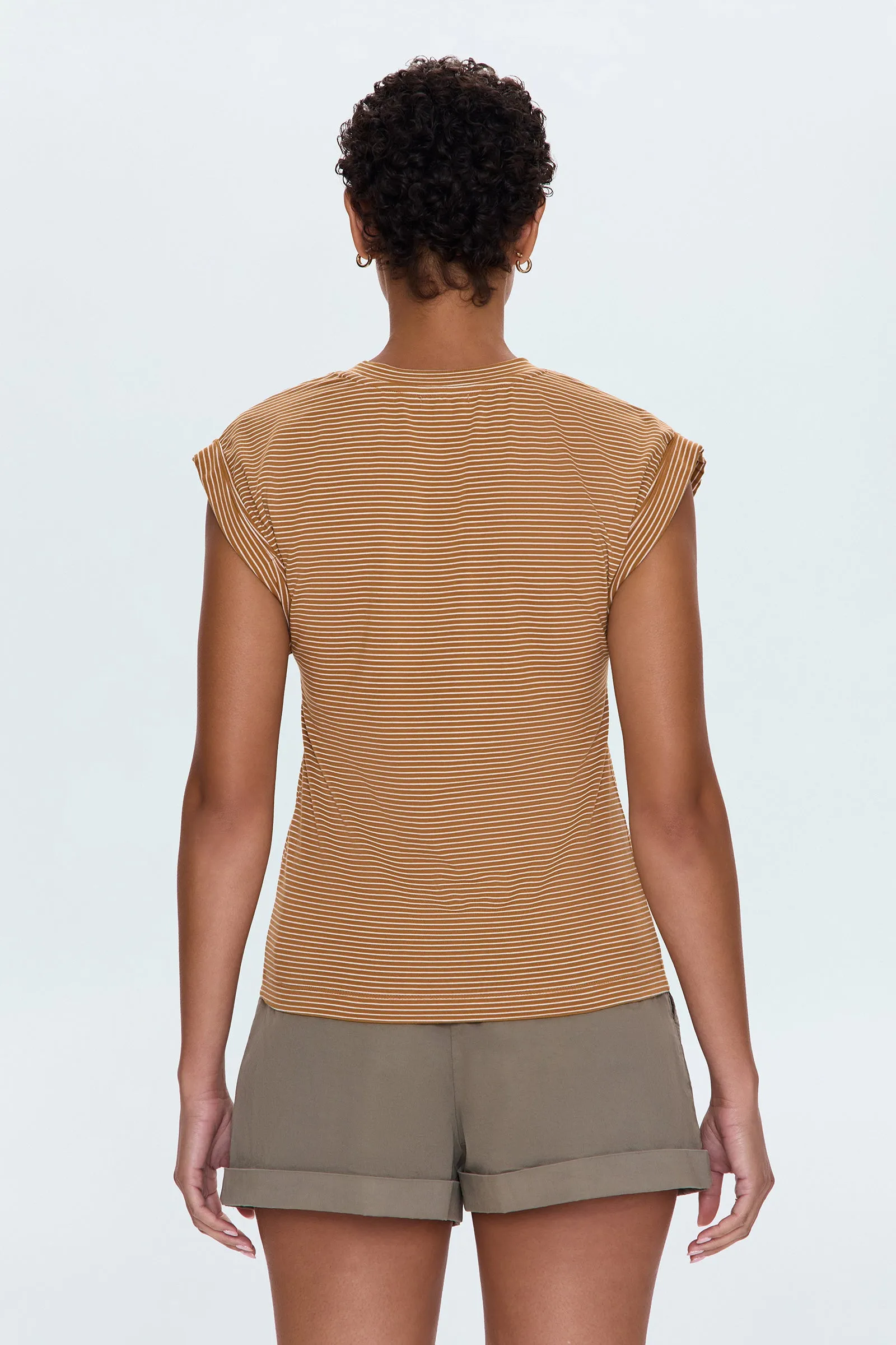 Olivia Twisted Sleeve Marina - Dark Rum Stripe sold by Pistola product image thumbnail 5