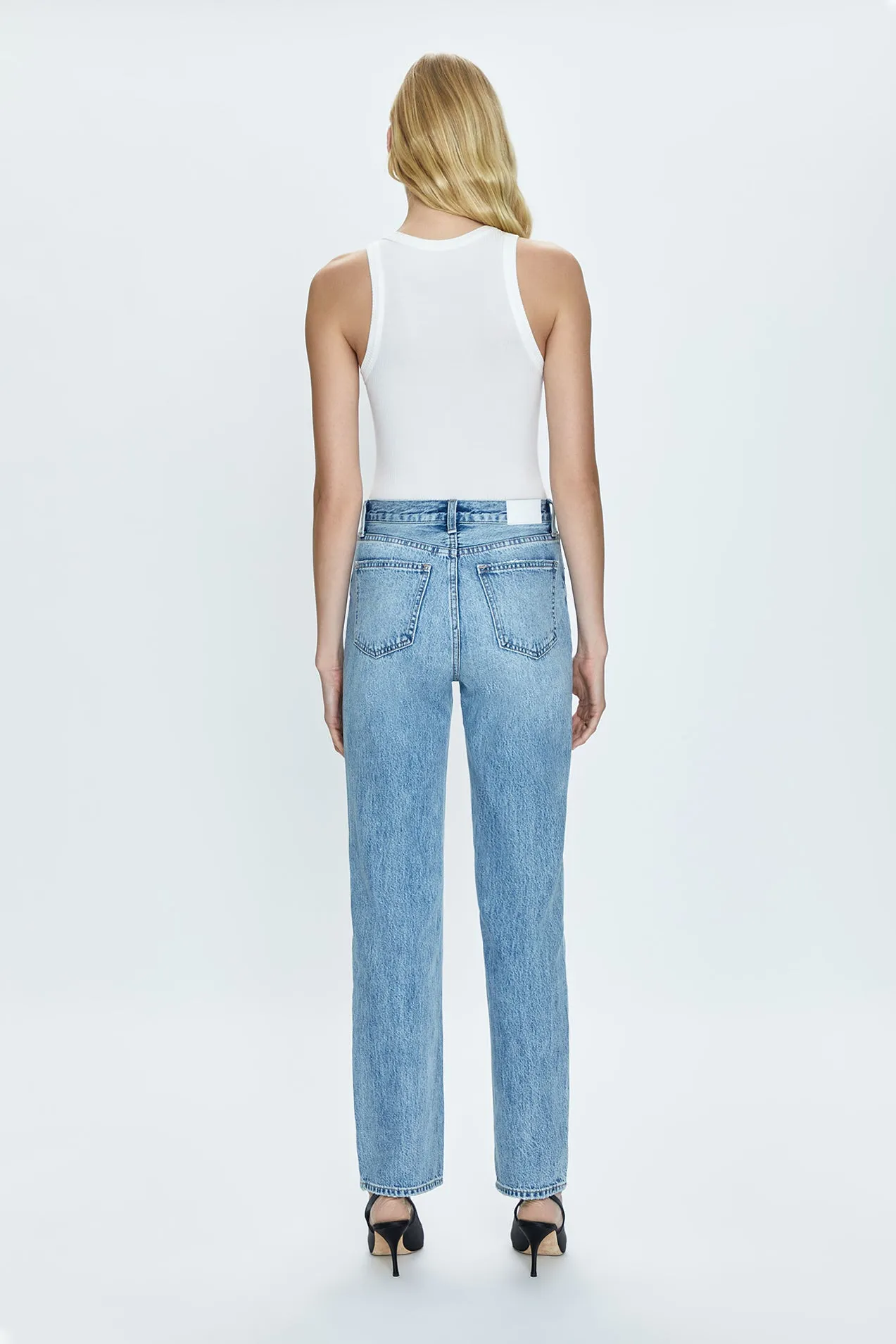 PETITE Cassie Super High Rise Straight Jean - Bramble sold by Pistola product image thumbnail 4