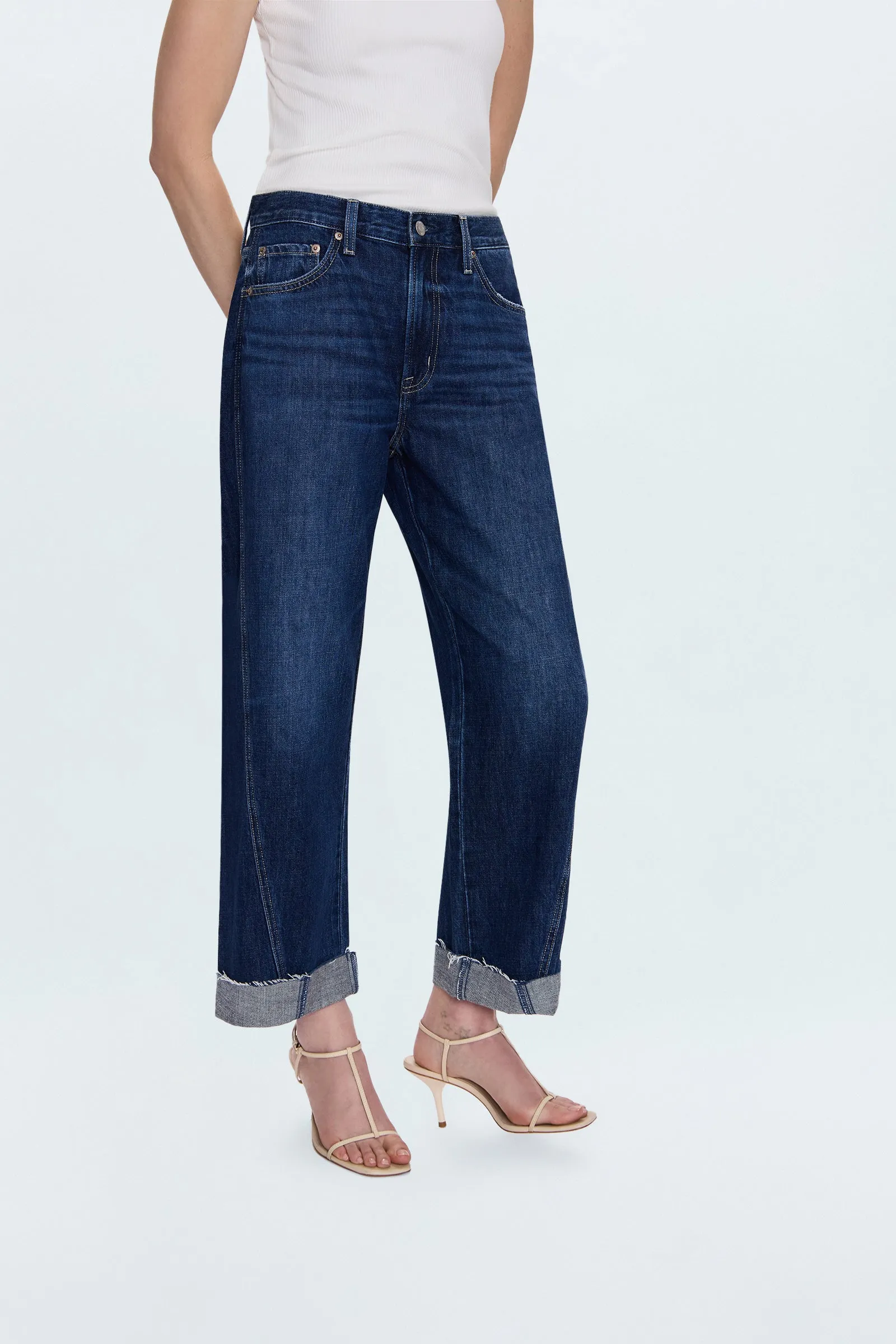 Kacey Mid Rise Cuffed Straight Jean - Cultivate sold by Pistola product image thumbnail 2