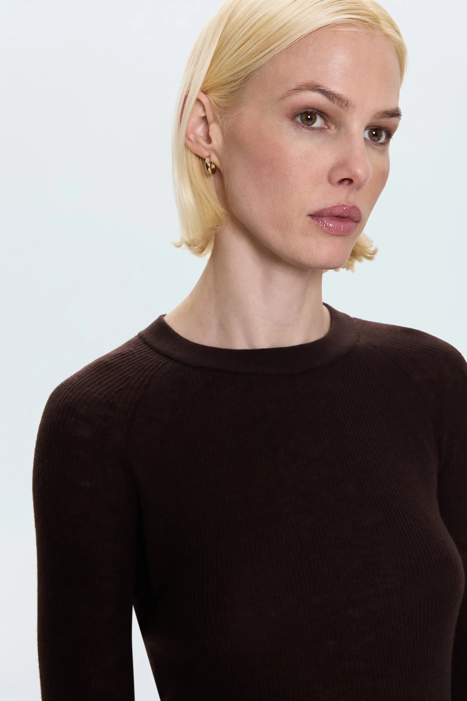 Juno Featherweight Sweater - Mocha sold by Pistola product image thumbnail 4