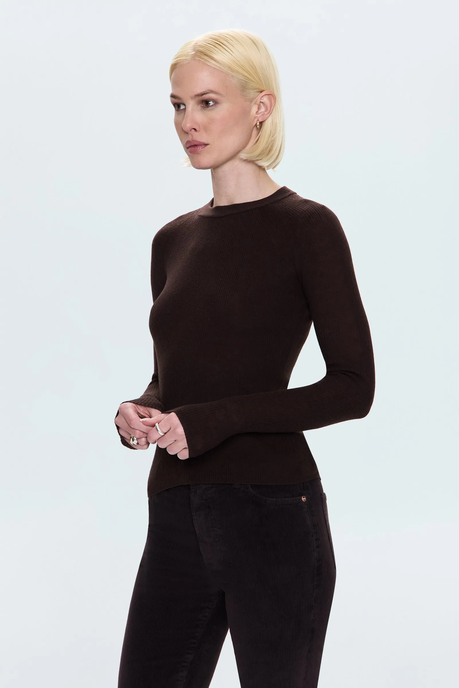 Juno Featherweight Sweater - Mocha sold by Pistola product image thumbnail 3