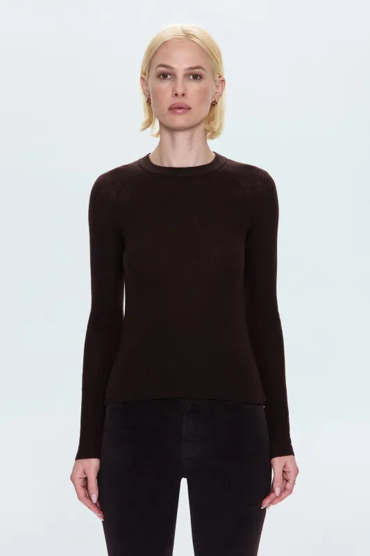 Juno Feather Weight Sweater - Mocha sold by Pistola