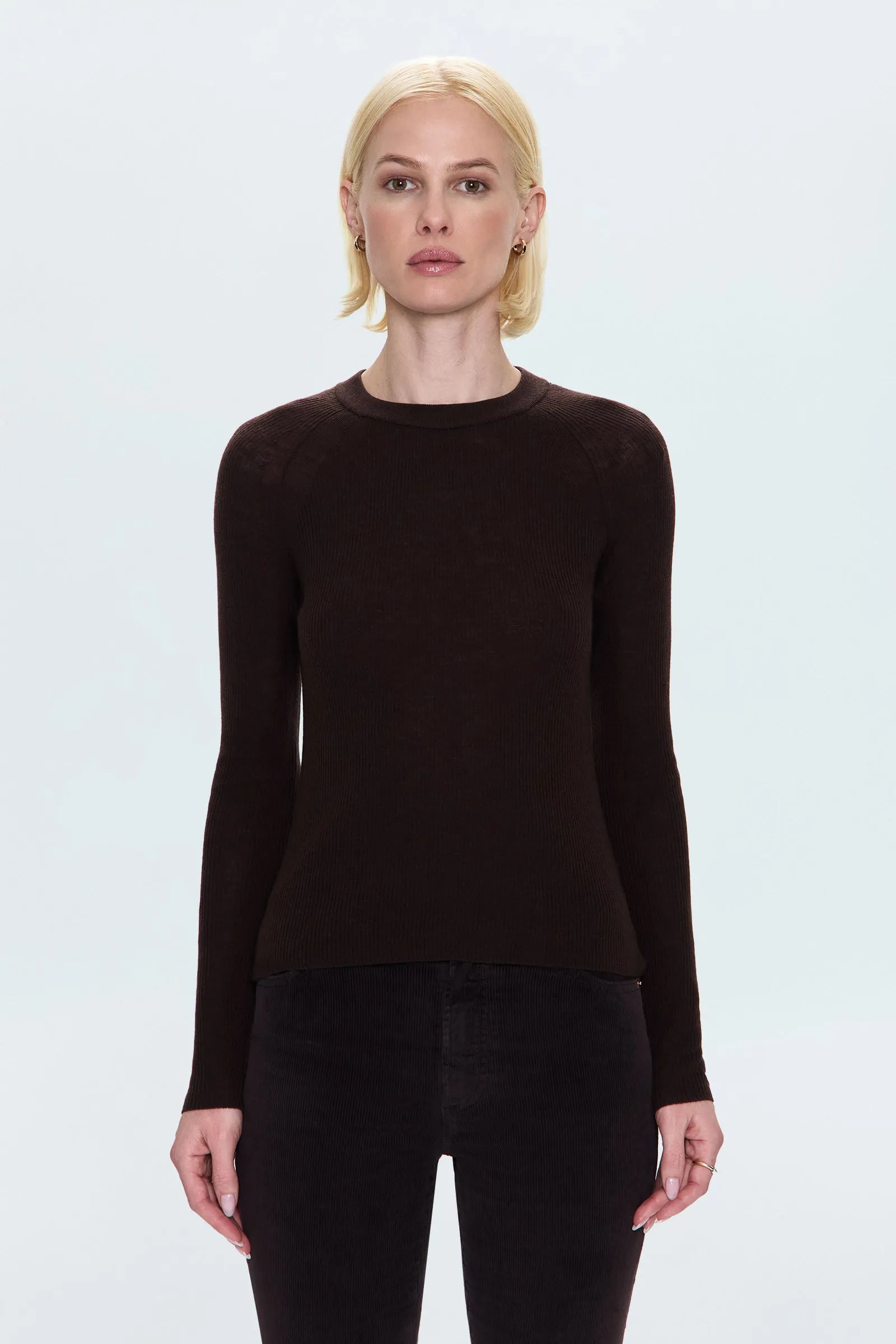 Juno Featherweight Sweater - Mocha sold by Pistola