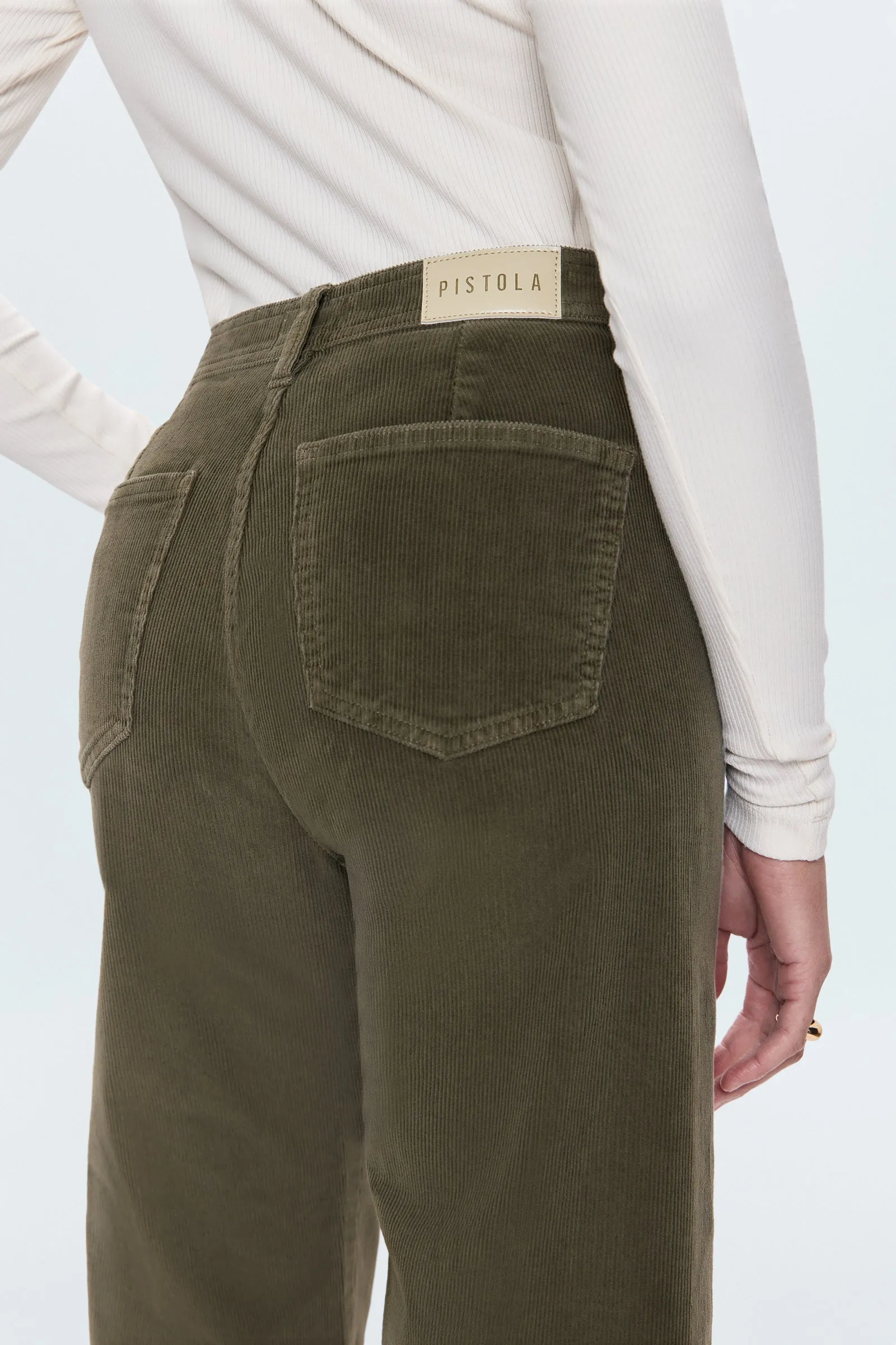 Penny Crop High Rise Wide Leg Pant - Sequoia sold by Pistola product image thumbnail 5