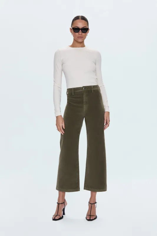 Penny Crop High Rise Wide Leg Pant - Sequoia made by Pistola