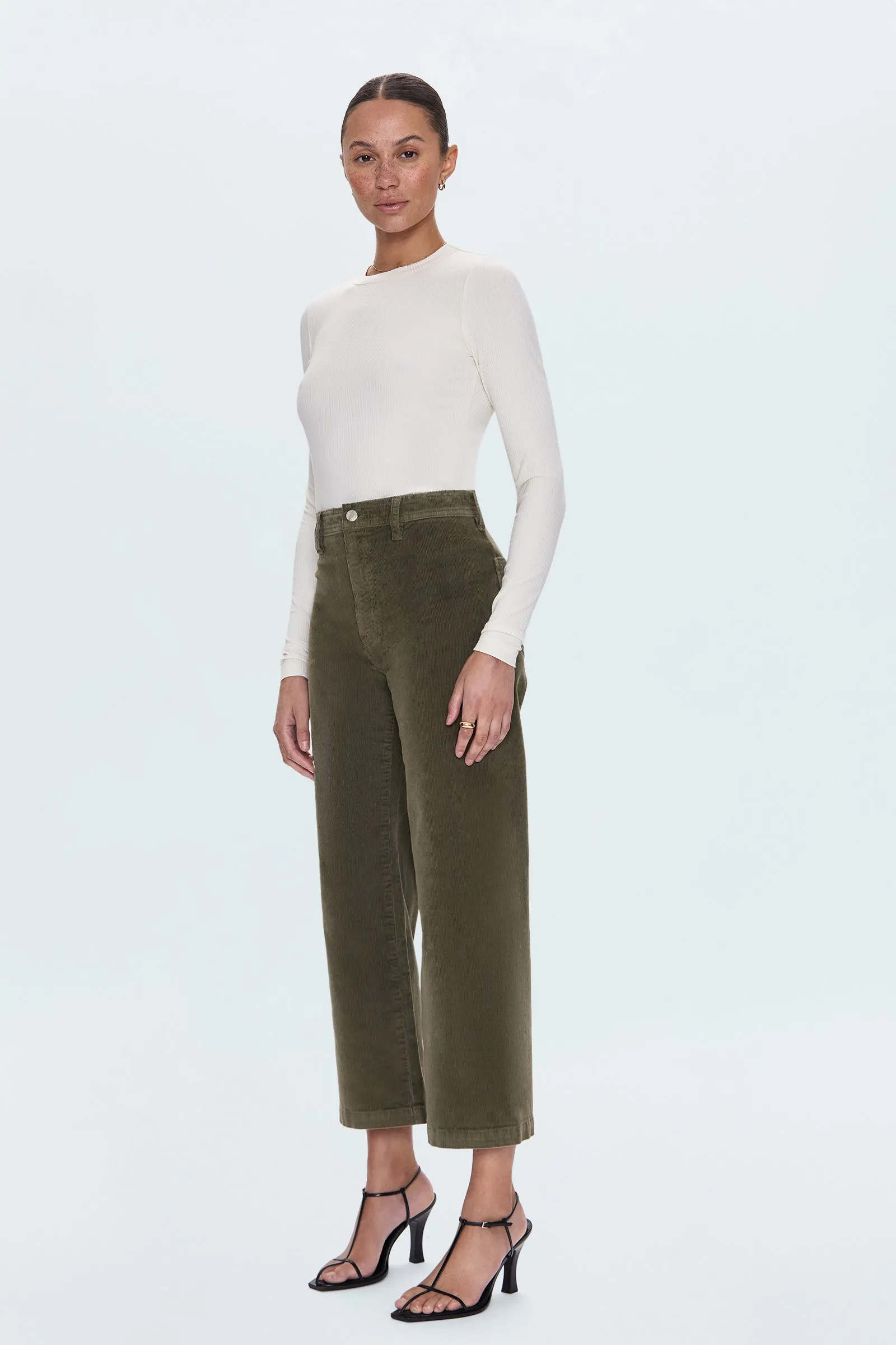 Penny Crop High Rise Wide Leg Pant - Sequoia sold by Pistola product image thumbnail 3