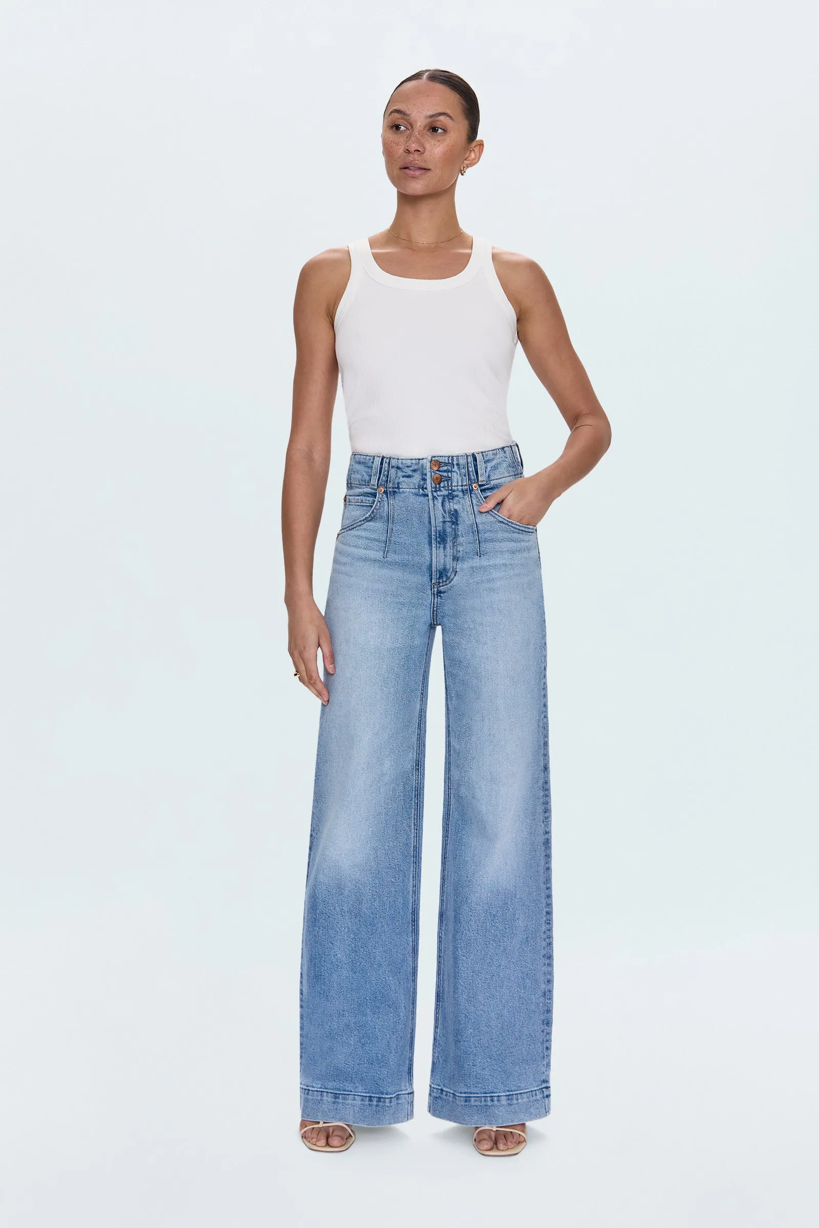 Lana High Rise Ultra Wide Leg Jean - Terrace sold by Pistola product image thumbnail 3