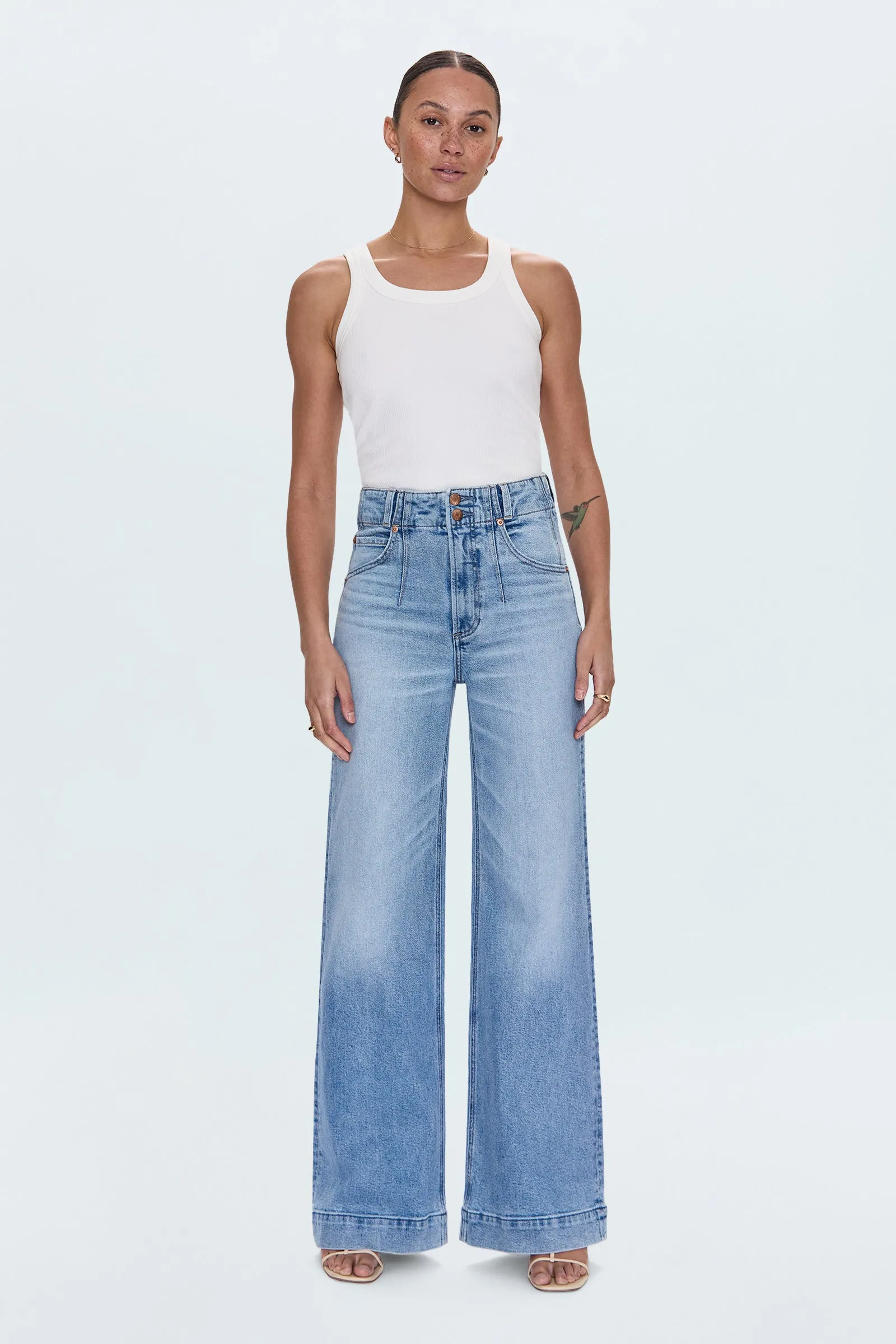Lana High Rise Ultra Wide Leg Jean - Terrace sold by Pistola