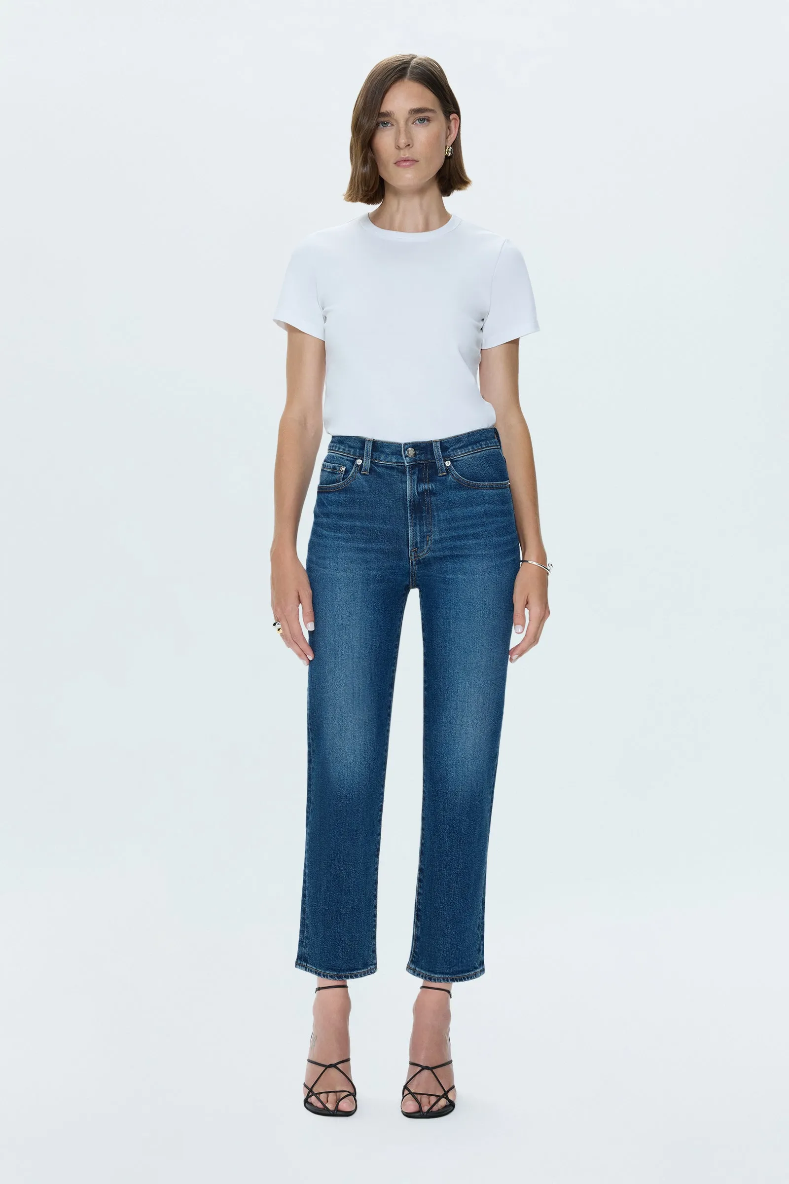 Charlie High Rise Classic Straight Jean - Broadway sold by Pistola