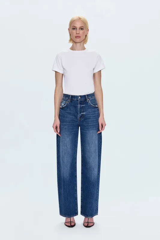 Tate High Rise Bowed Wide Leg Jean - Fulton sold by Pistola