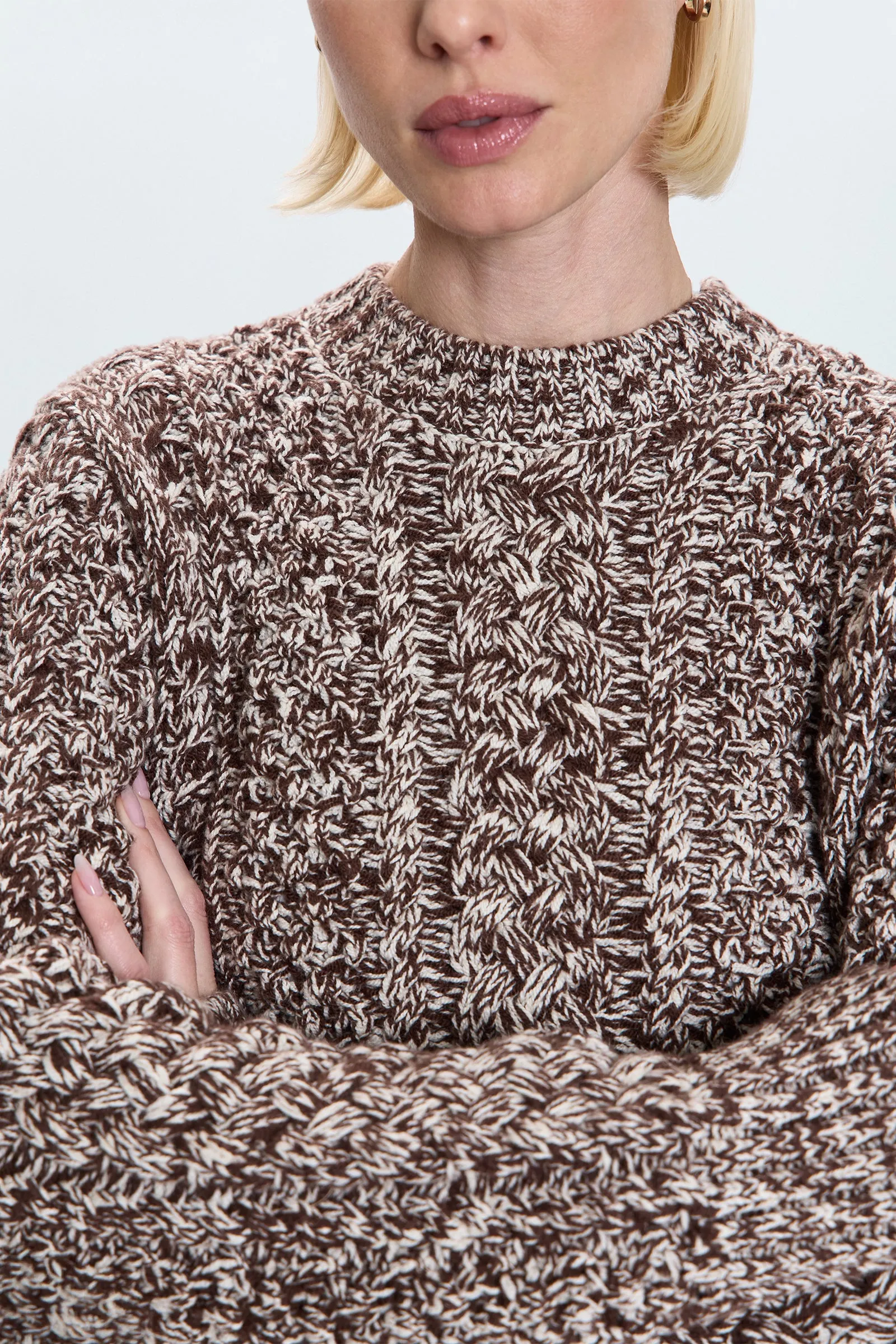 Quinn Sweater - Chocolate Marl sold by Pistola product image thumbnail 2