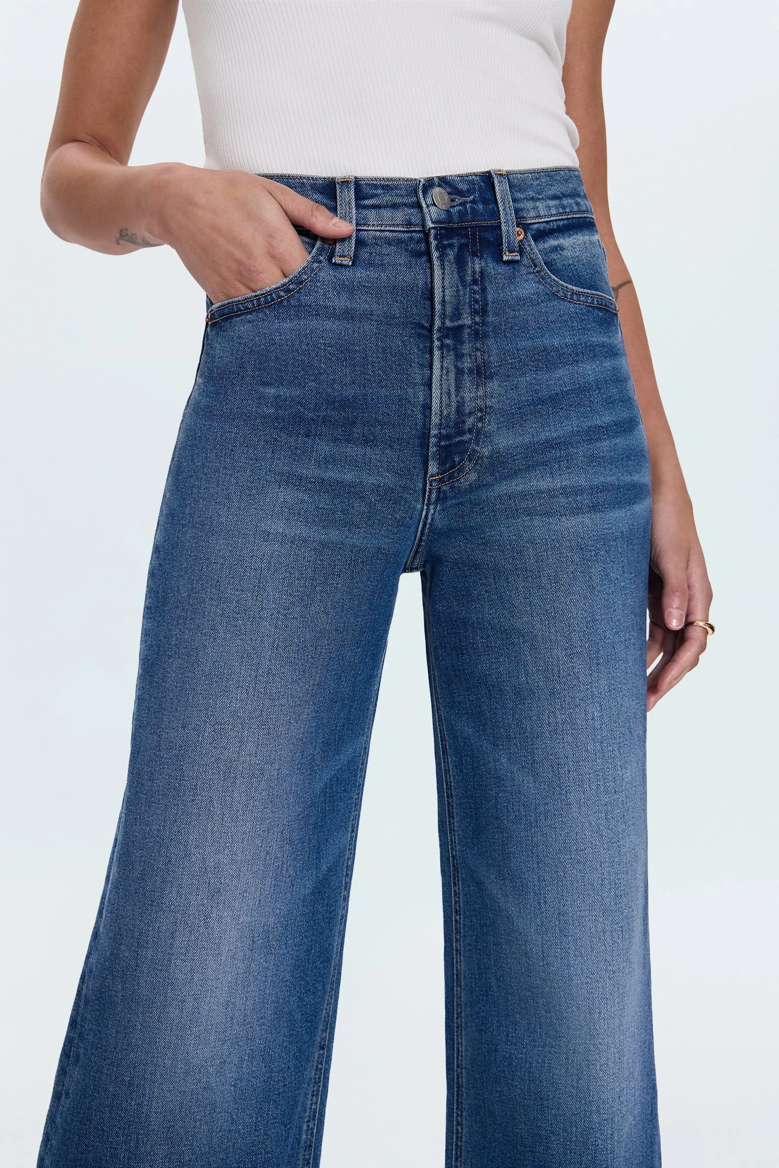 PETITE Lana High Rise Ultra Wide Leg Jean - Soho sold by Pistola product image thumbnail 3