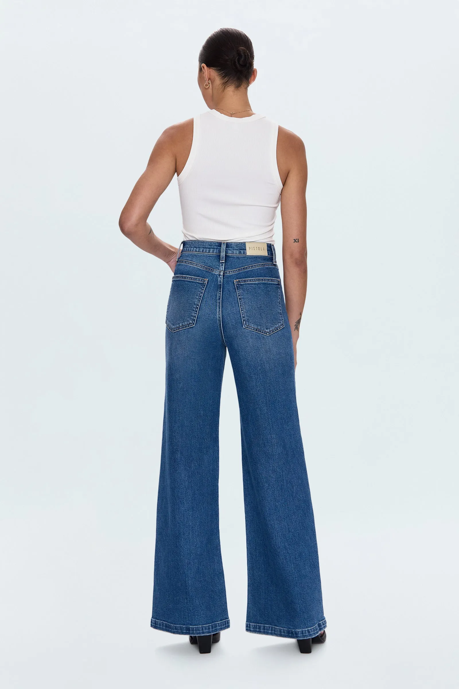 PETITE Lana High Rise Ultra Wide Leg Jean - Soho sold by Pistola product image thumbnail 5