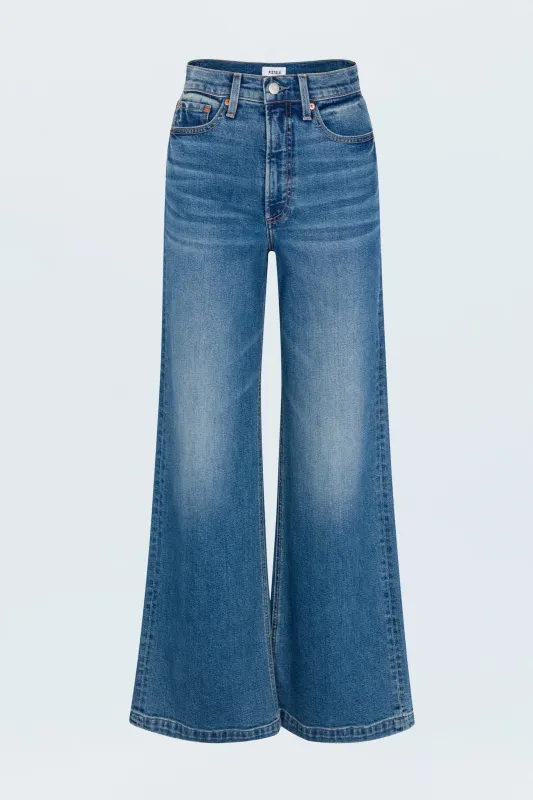 PETITE Lana High Rise Ultra Wide Leg Jean - Soho sold by Pistola
